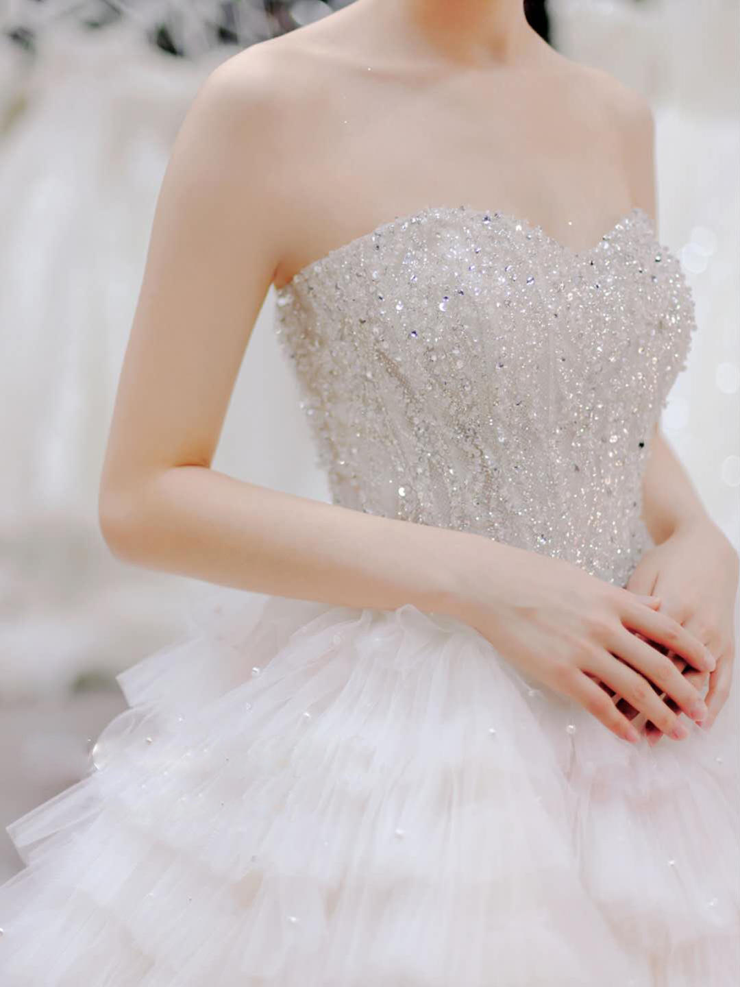 2021新款高定主纱带闪 高定秀禾 全场礼服任选