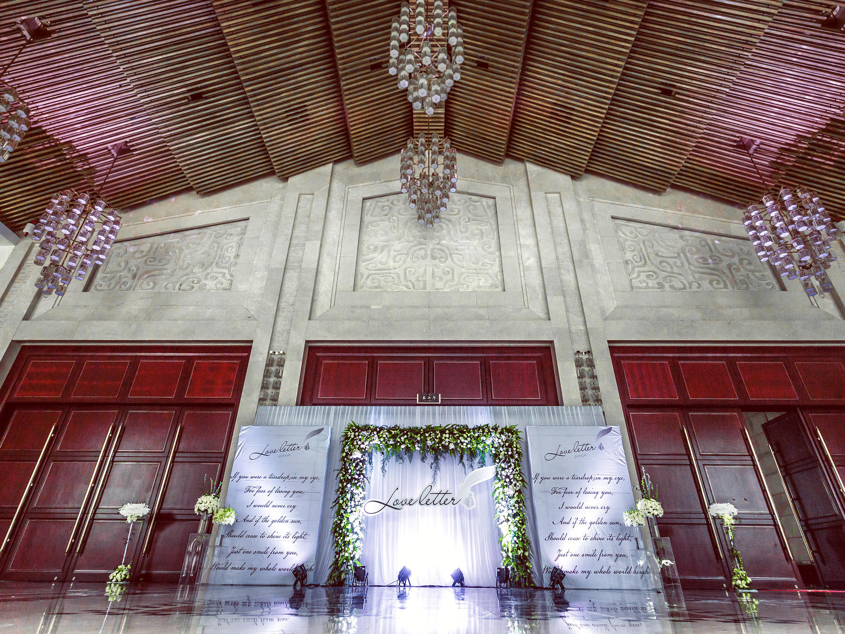 【澳斯汀私人婚礼定制】室内白绿高端