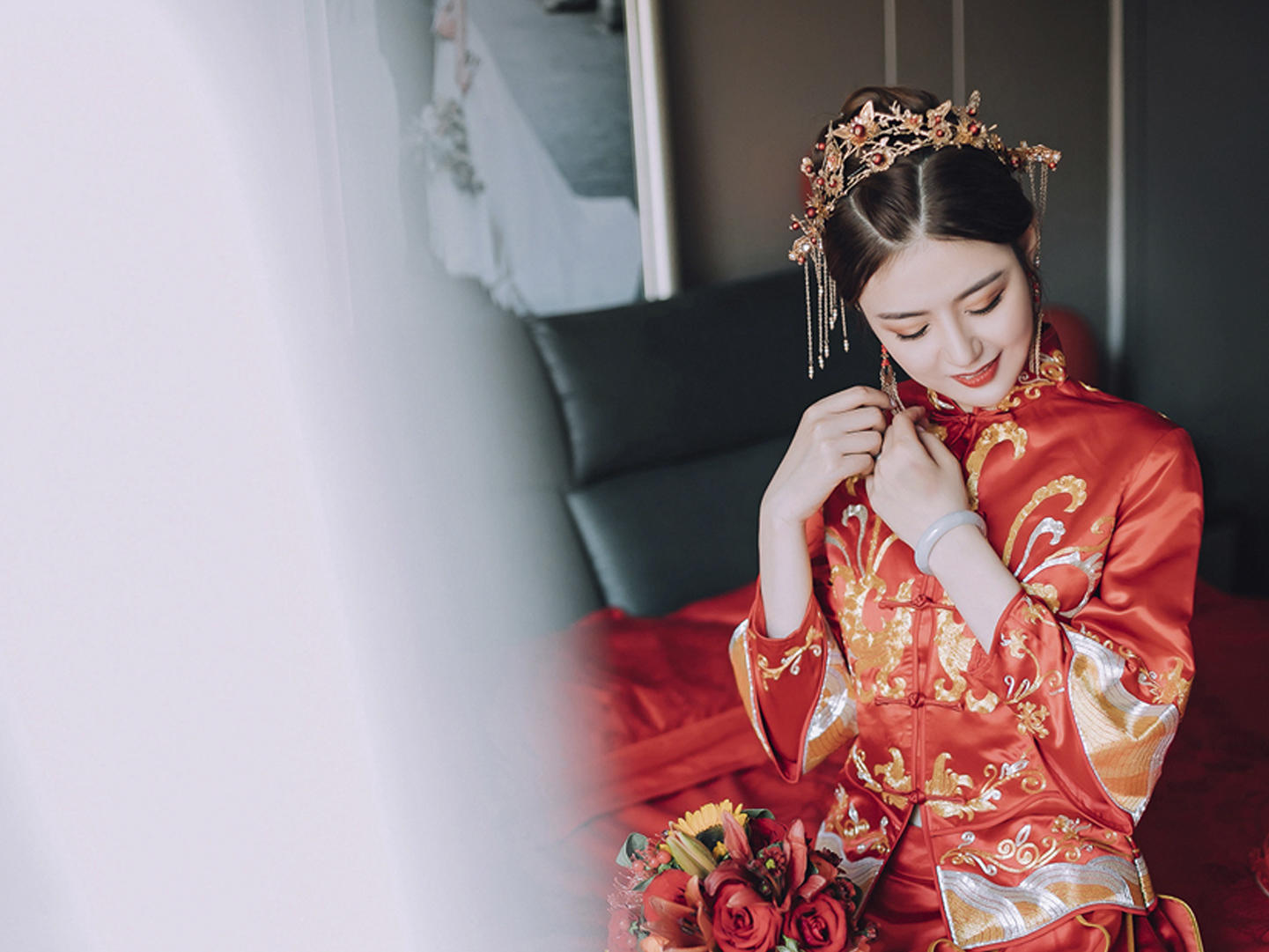 【欣薇婚纱】轻奢-秀禾服+主纱+敬酒服+伴娘服