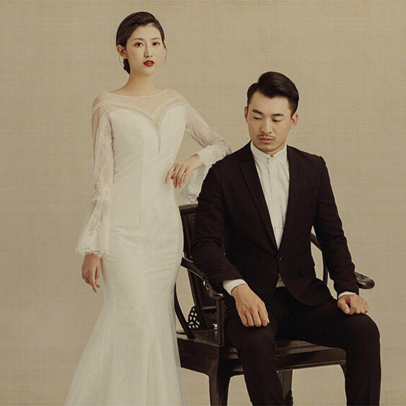 鲁冰花婚纱摄影 工笔画特效婚纱照  呈现古典之美