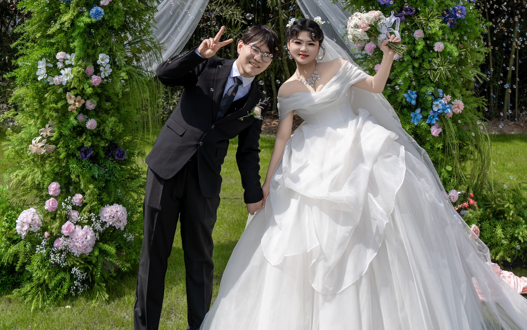 森系氛圍，自然浪漫的戶外婚禮淮南人都說好～