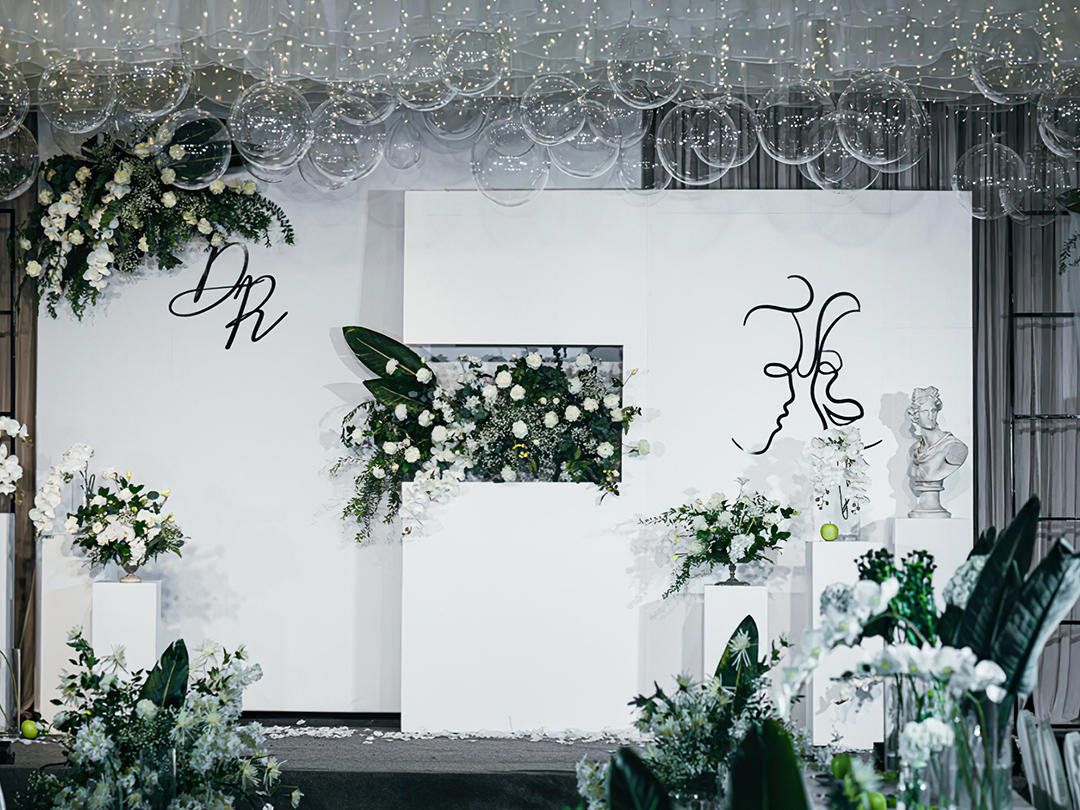 「安序婚礼」白绿色极简室内婚礼主题