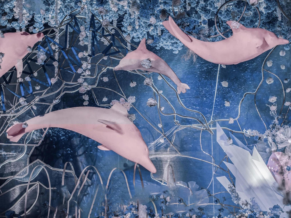 【薇雪婚礼】室内梦幻冰蓝轻奢风主题婚礼