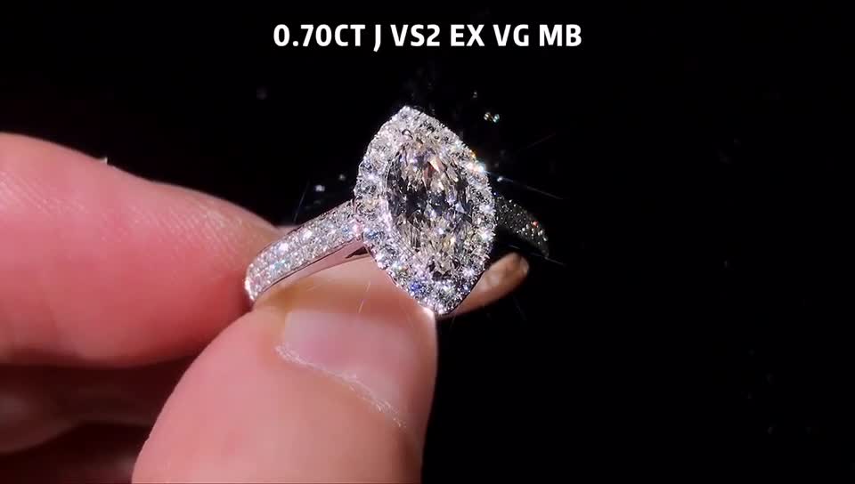 70分GIA异形钻马眼型钻石钻石交易中心直供