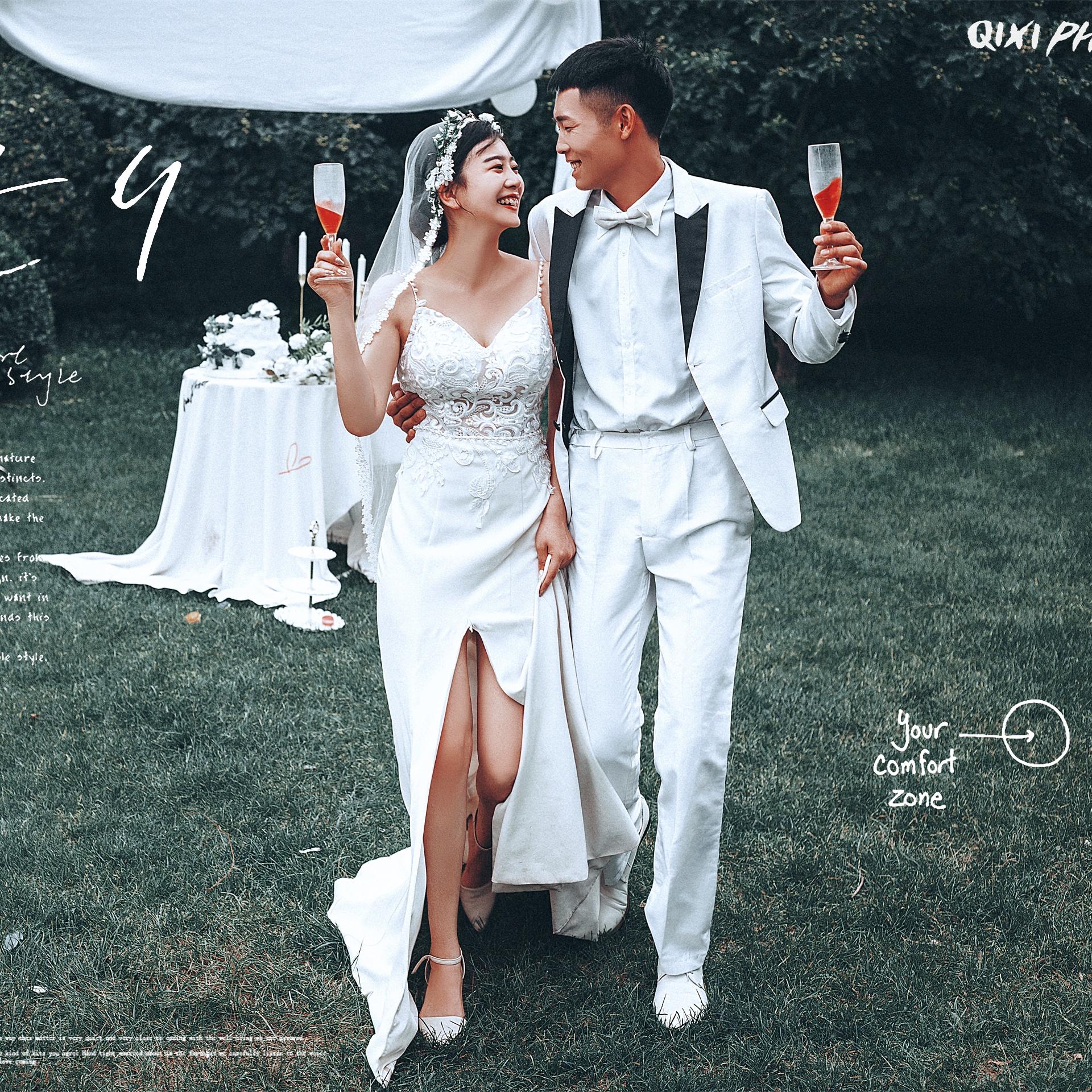 网红潮拍INS风别墅外景+网红桥婚纱照|一价全包