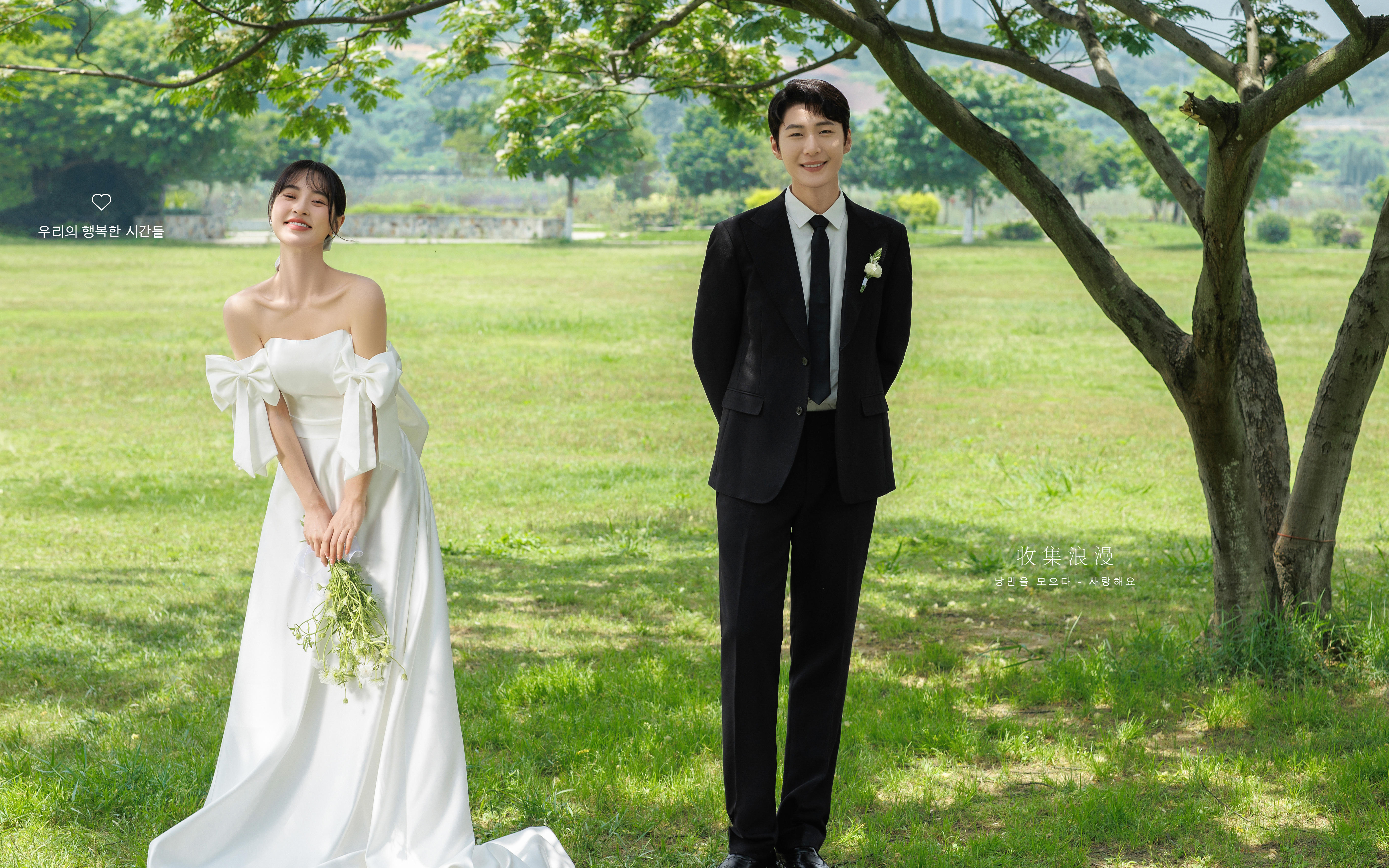 还得是草坪婚纱照，总是会反复心动呀