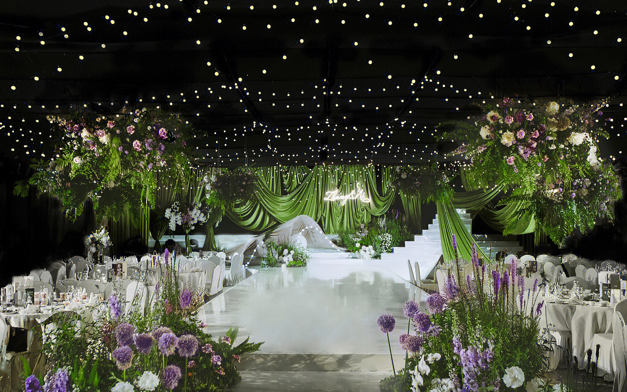 暗夜星空下的绿野仙踪🌌高级感拉满的沉浸式婚礼