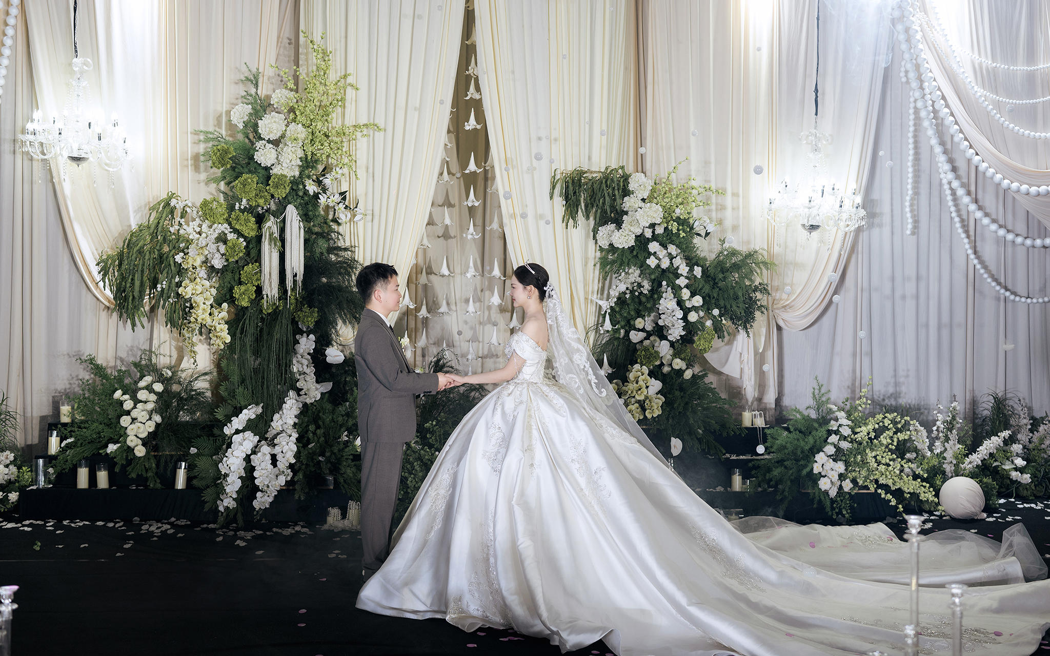 威尼斯金色大廳韓式布幔婚禮