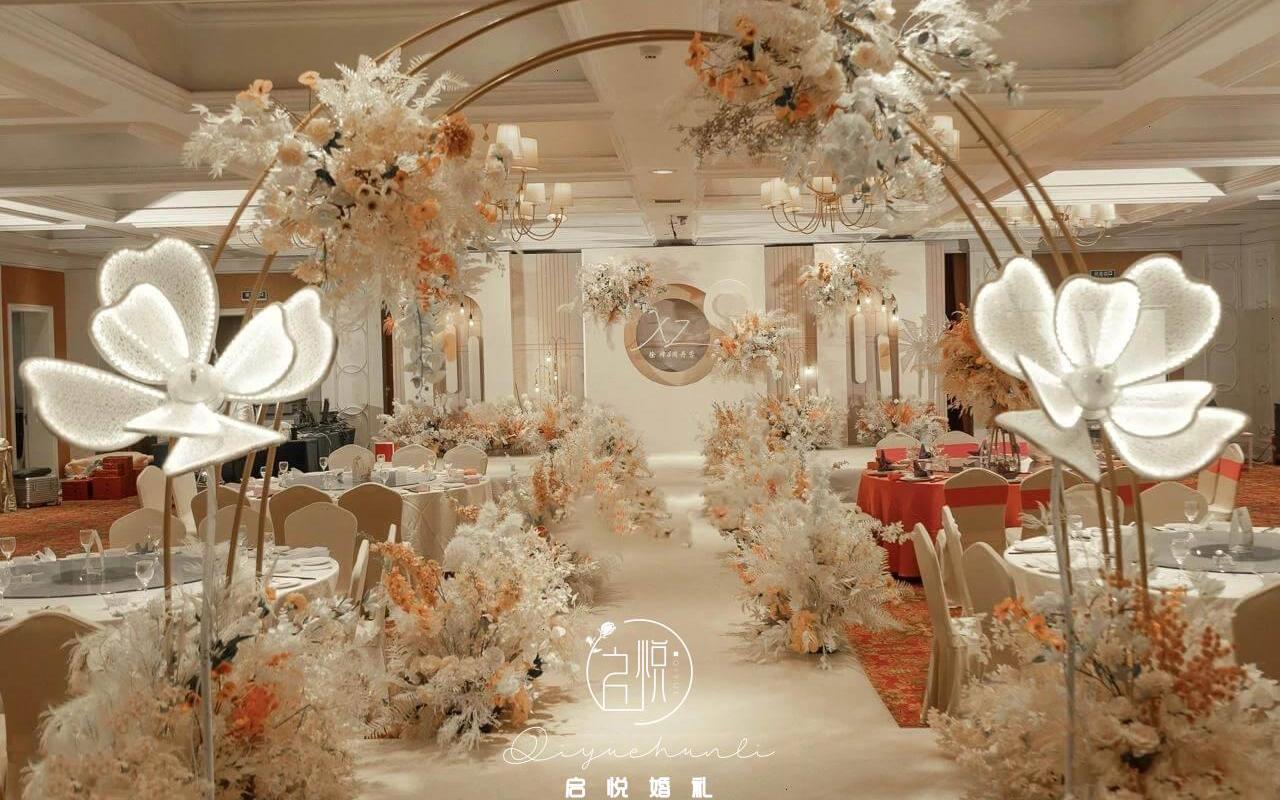【启悦】#限时特惠四大金刚#香槟橙暖色系婚礼