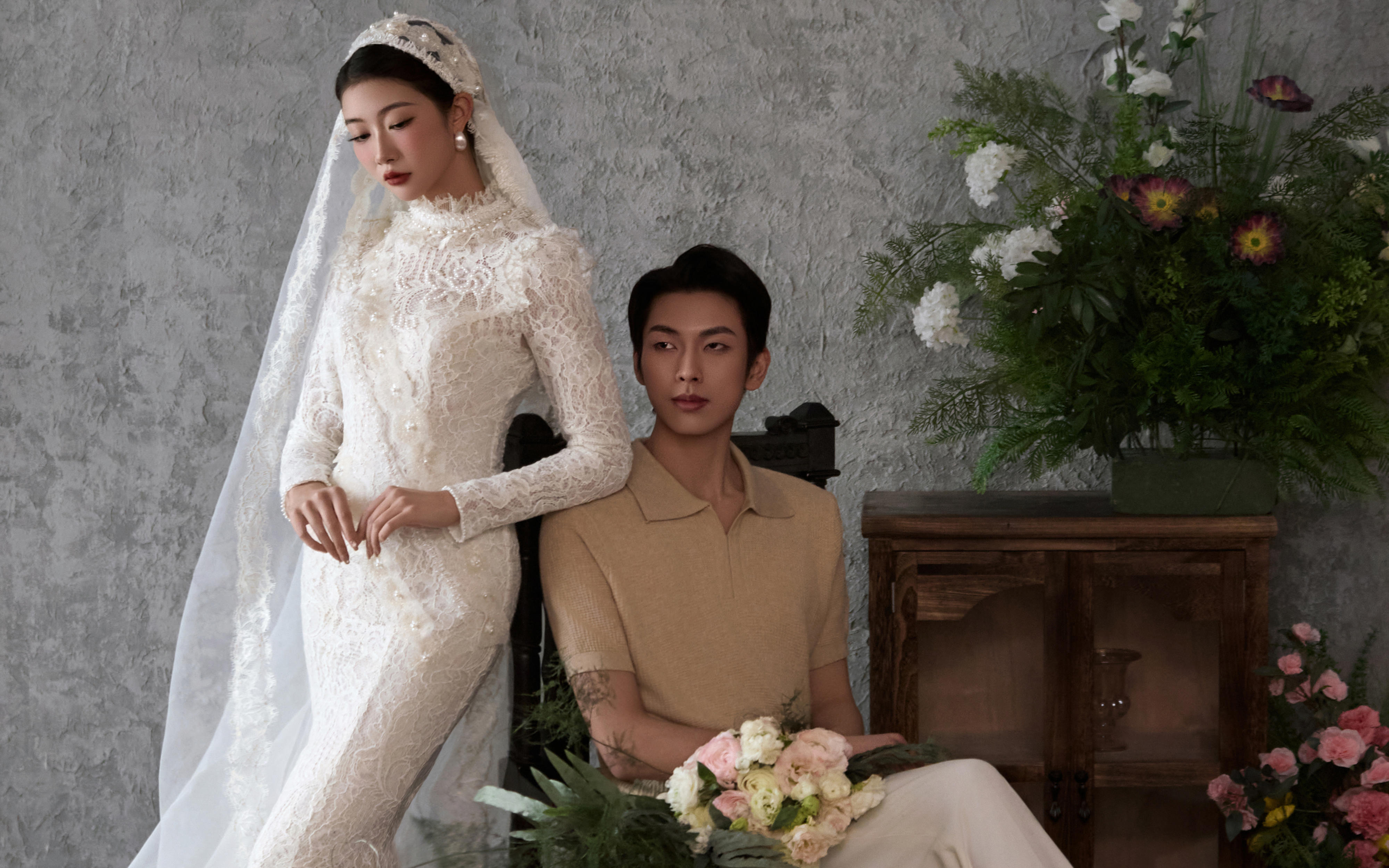 还原老照片里的婚纱照/太太太戳了！