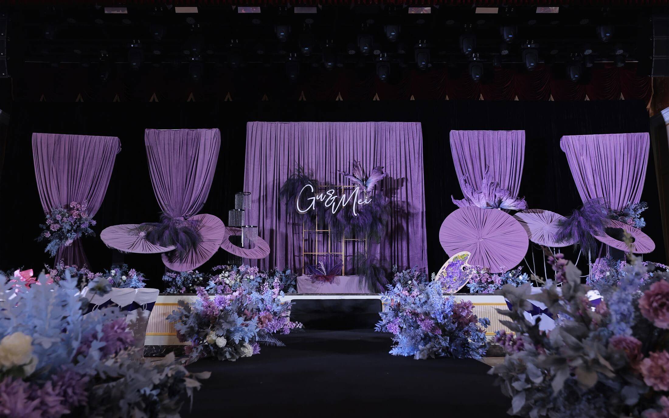 【礼行纪婚礼】紫色系布幔韩式小众婚礼