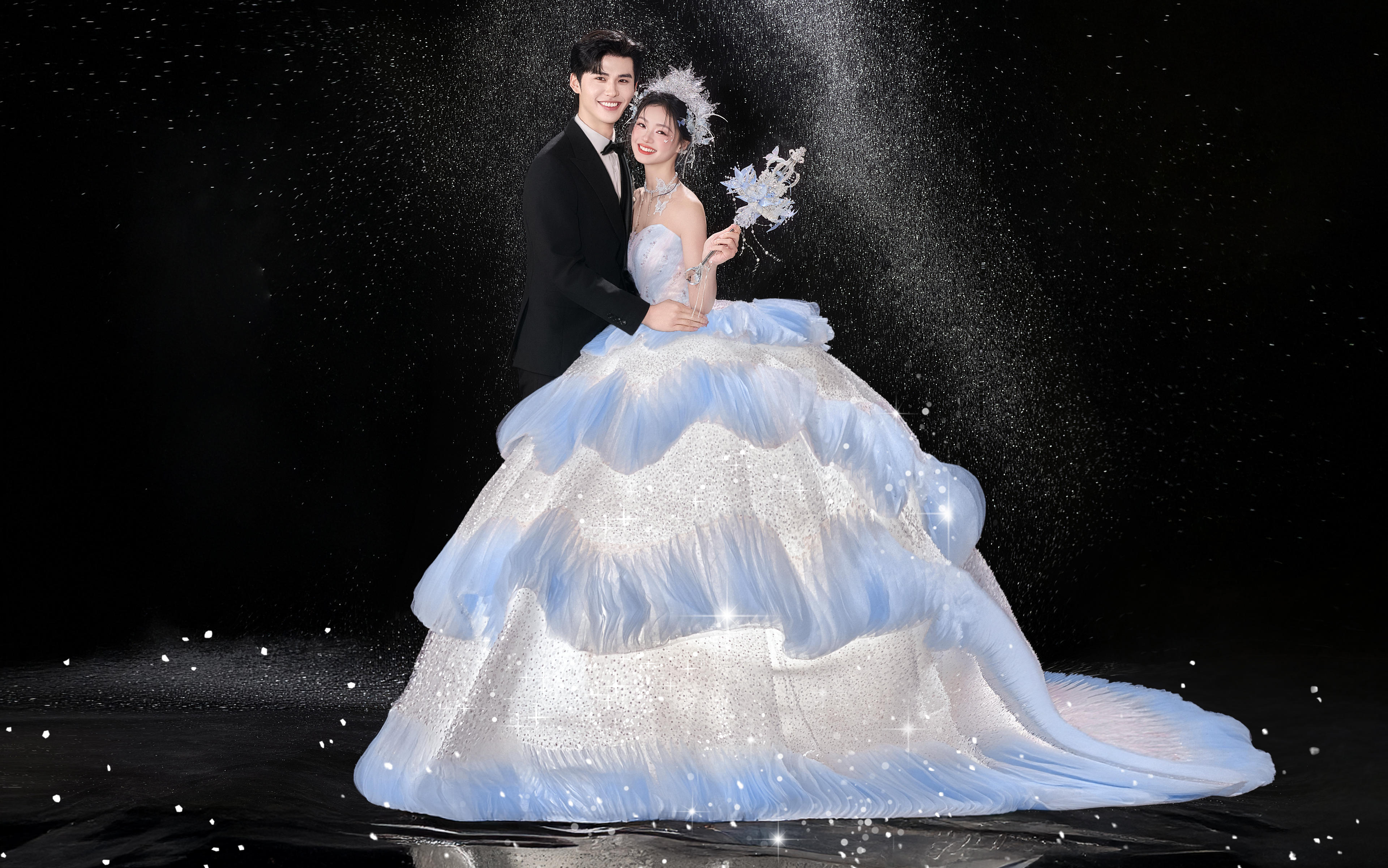 人生高光時刻?必拍這組爆閃光影主紗婚紗照