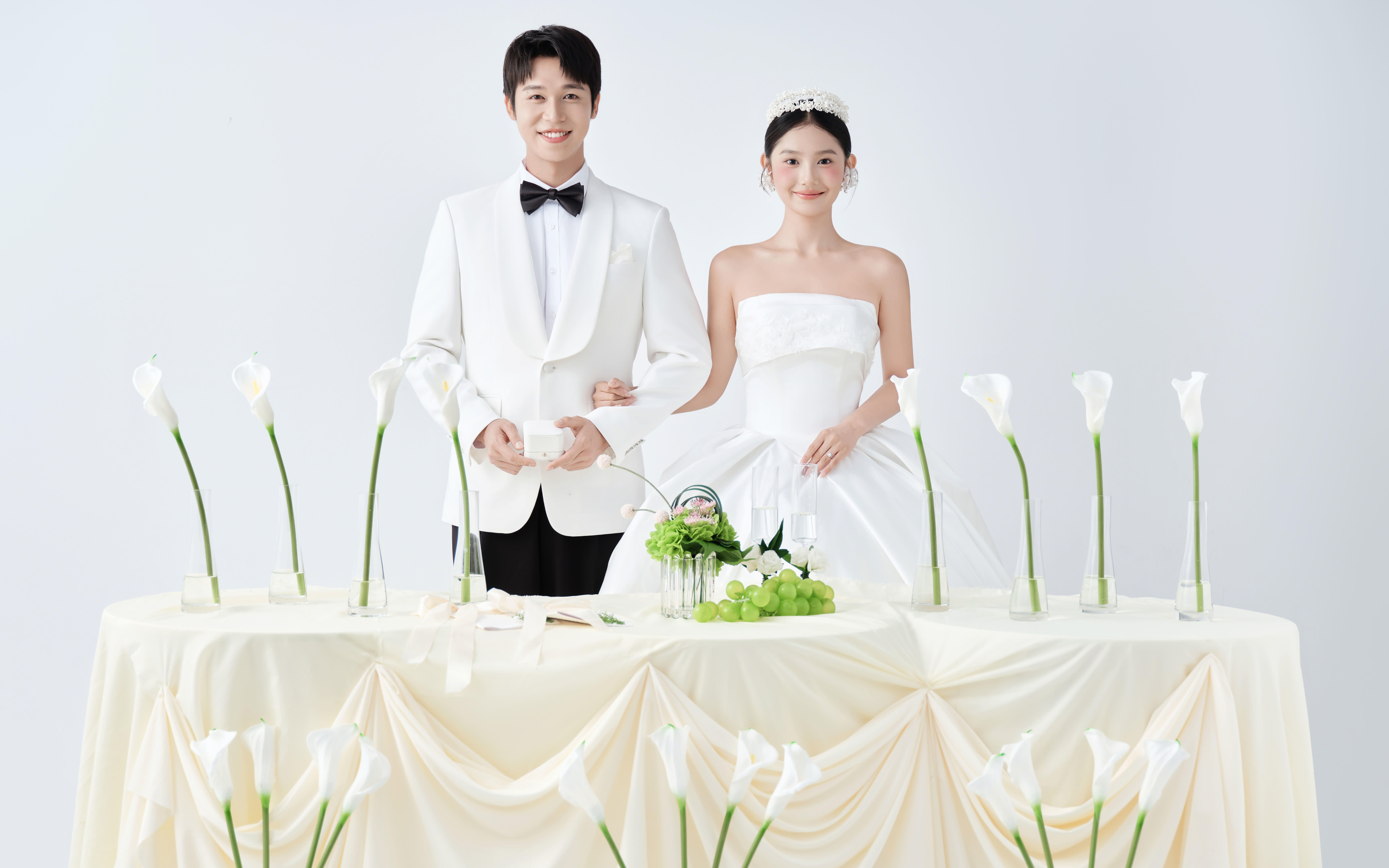 室內(nèi)韓式少女感婚紗照~