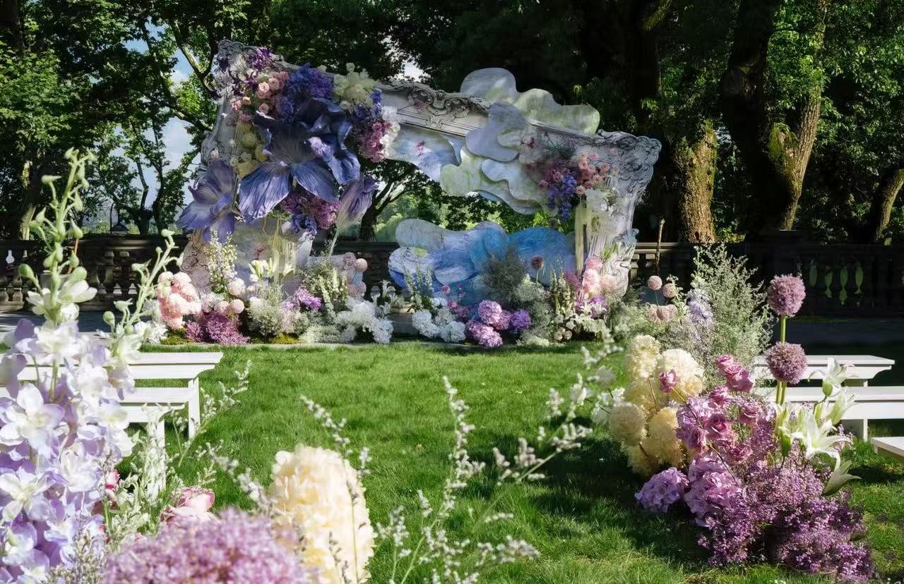 闖入莫奈花園！夢幻系戶外婚禮美到犯規(guī)
