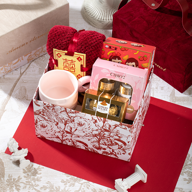 法式浪漫婚禮回禮｜伴娘伴手禮陌上花開絲絨禮盒 低調(diào)的儀式感