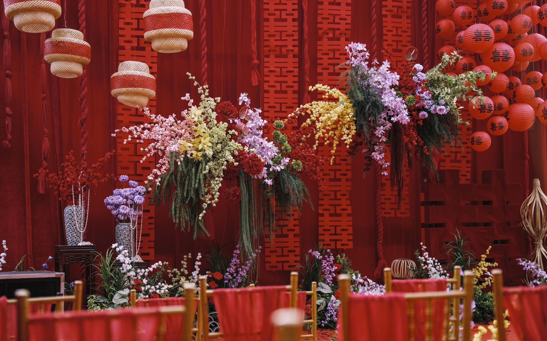 兰溪红色户外婚礼