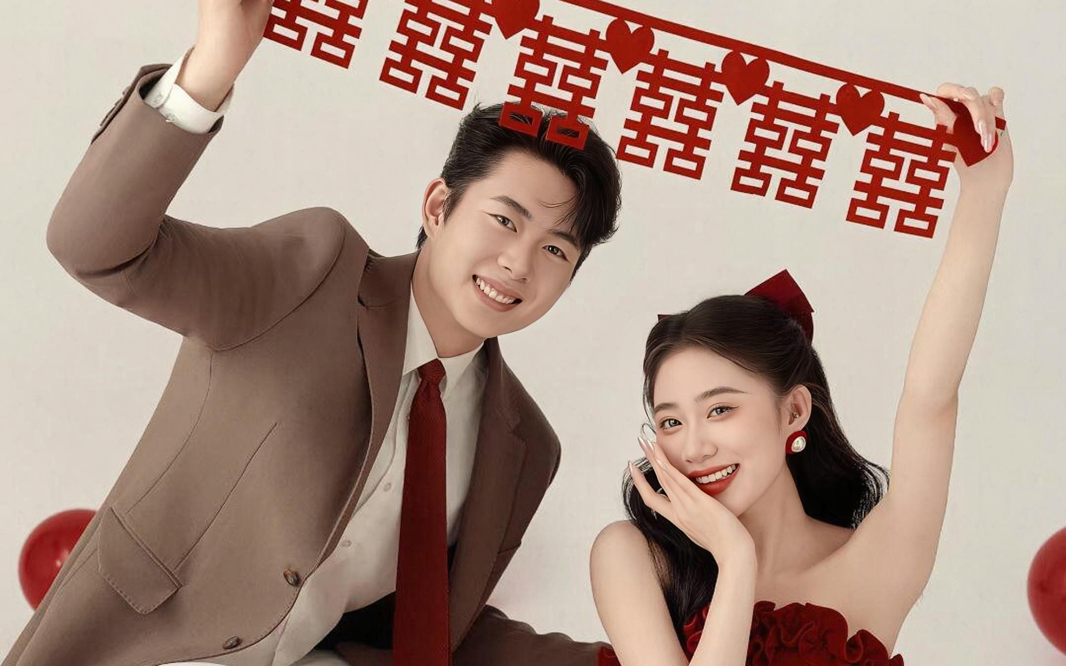 超甜喜嫁風(fēng)婚紗照