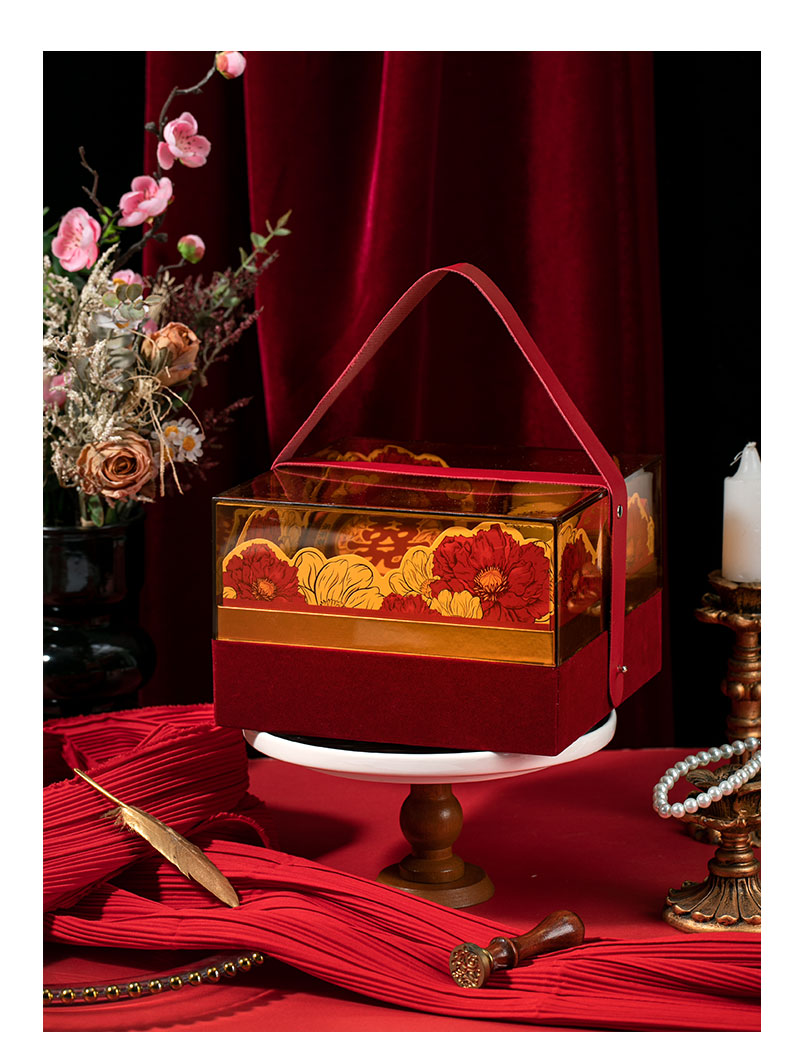 花漾系列紅色絲絨亞克力伴手禮套餐