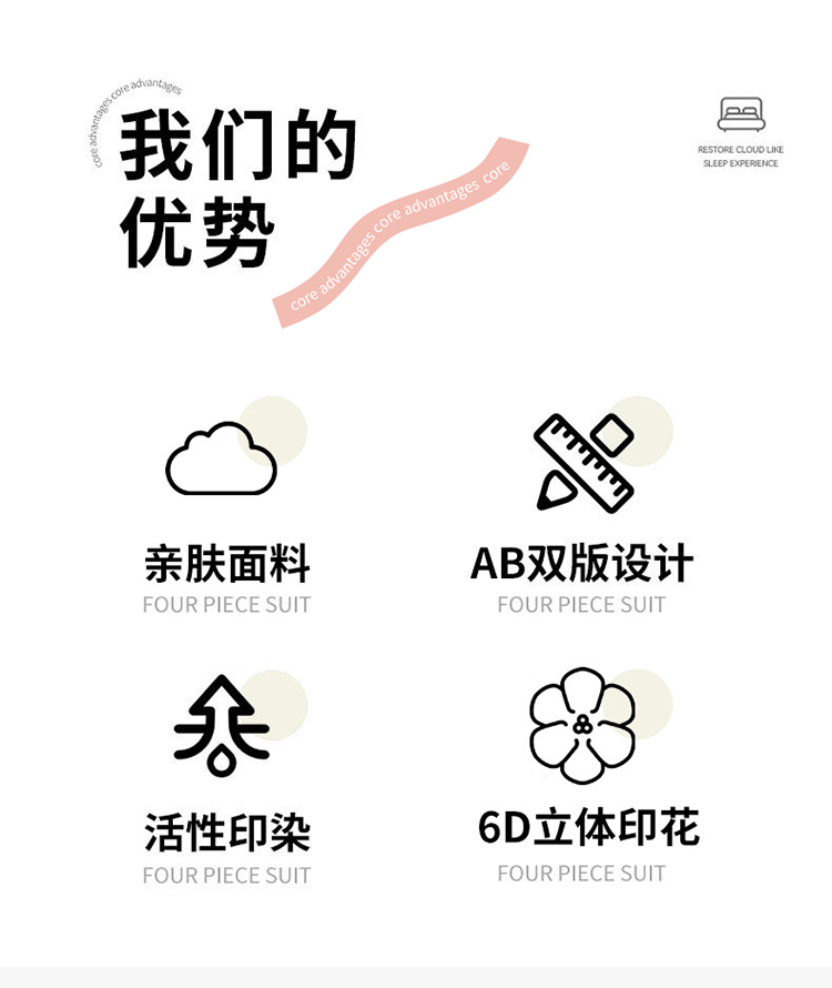 2025新款A类超柔奶小棉6D立体印花四件套
