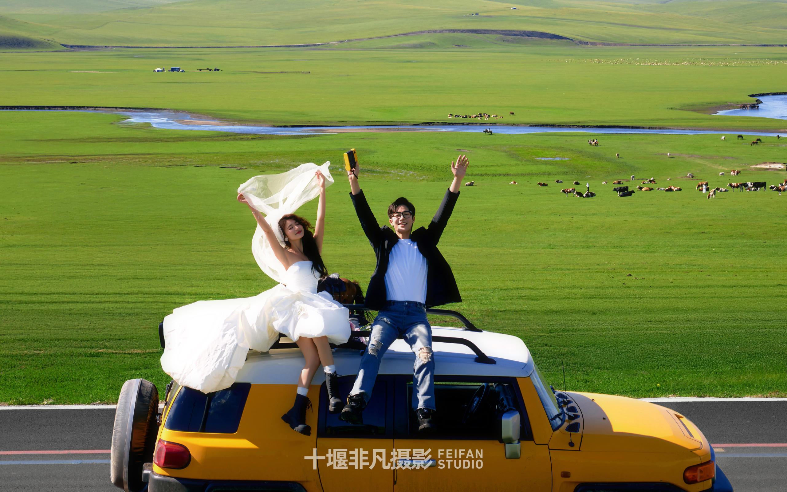 充滿自由感的婚紗照~