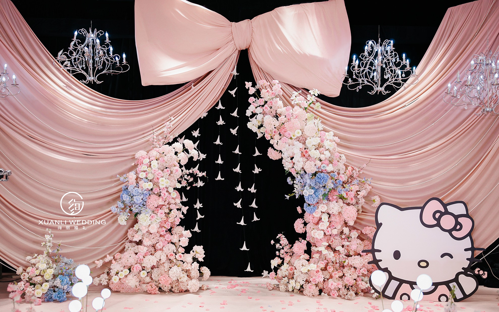 Hello Kitty 粉色蝴蝶结婚礼|上海婚礼