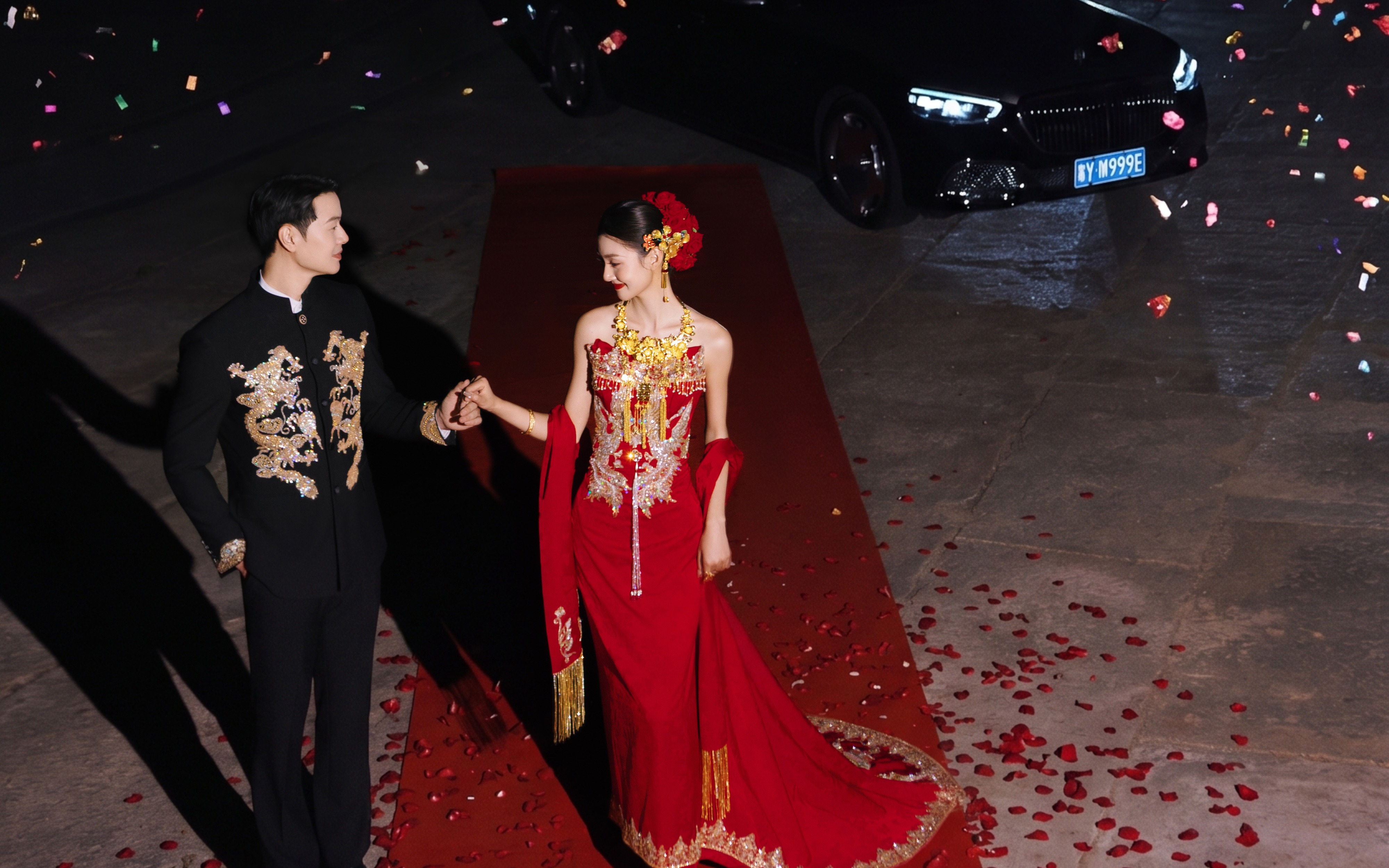 喜嫁氛围感拉满❗️新中式迎亲婚纱照太会了