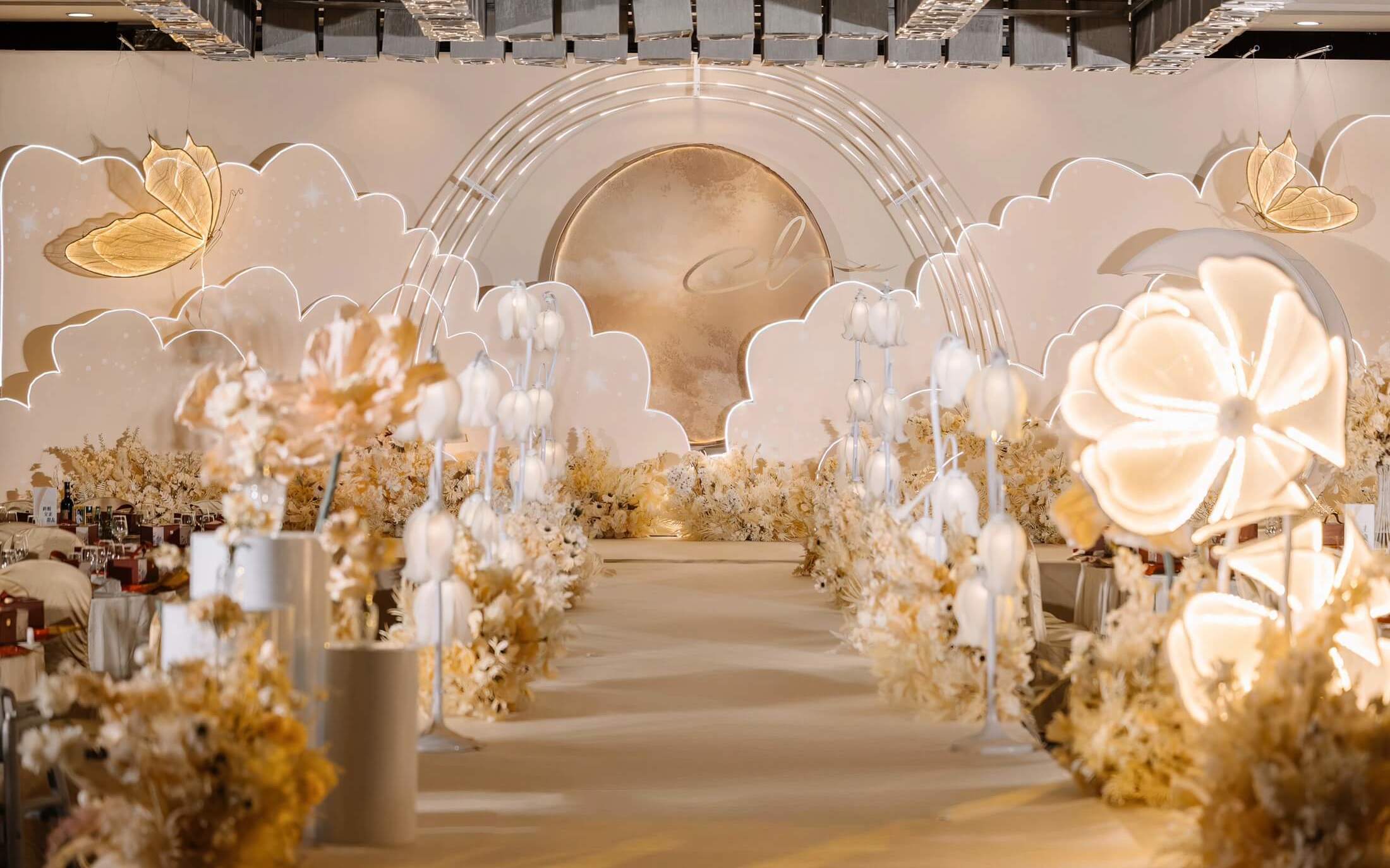 致·婚礼｜暖暖的治愈系香槟色婚礼