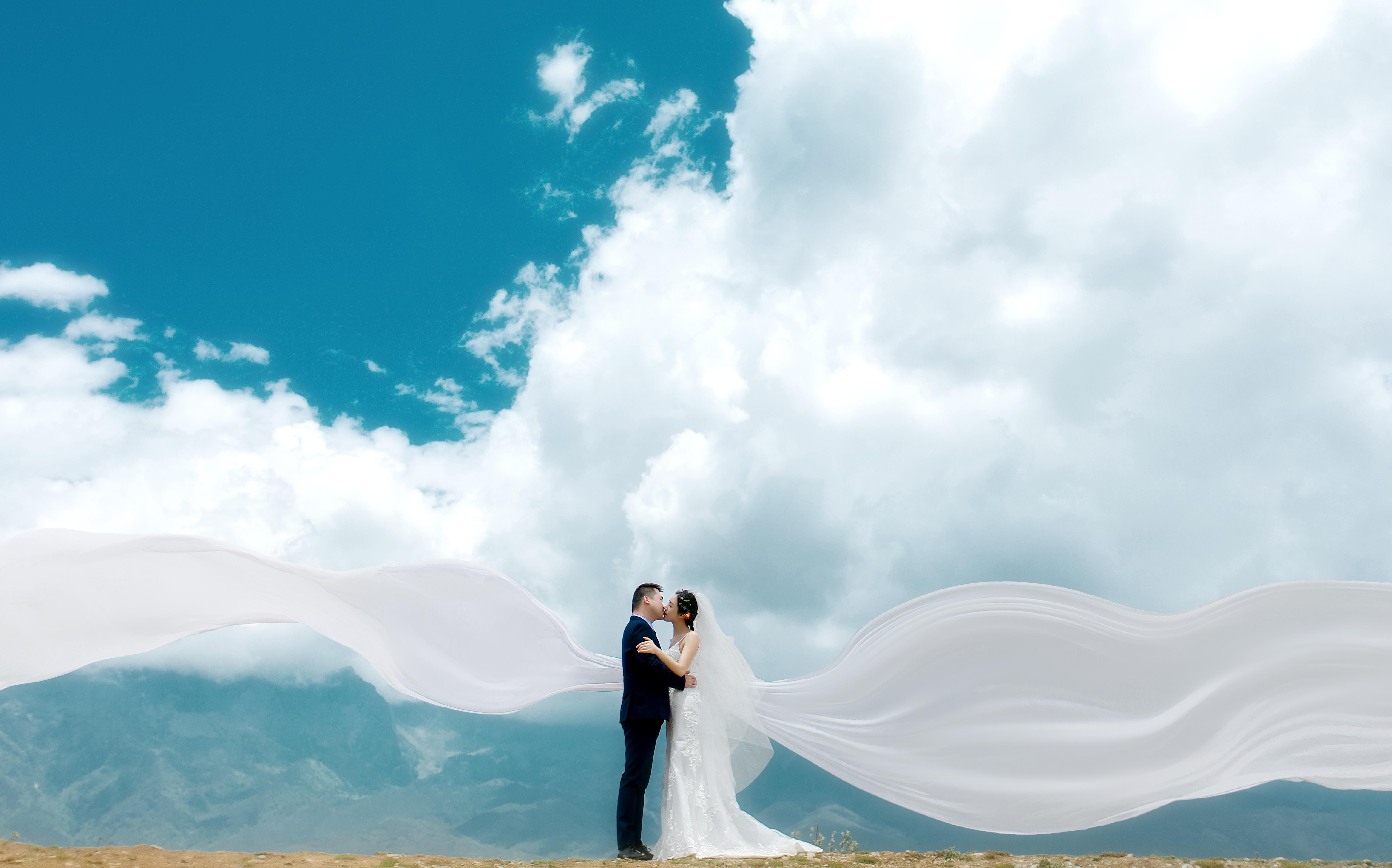 小小5K拿下雪山下的“秘境”婚拍