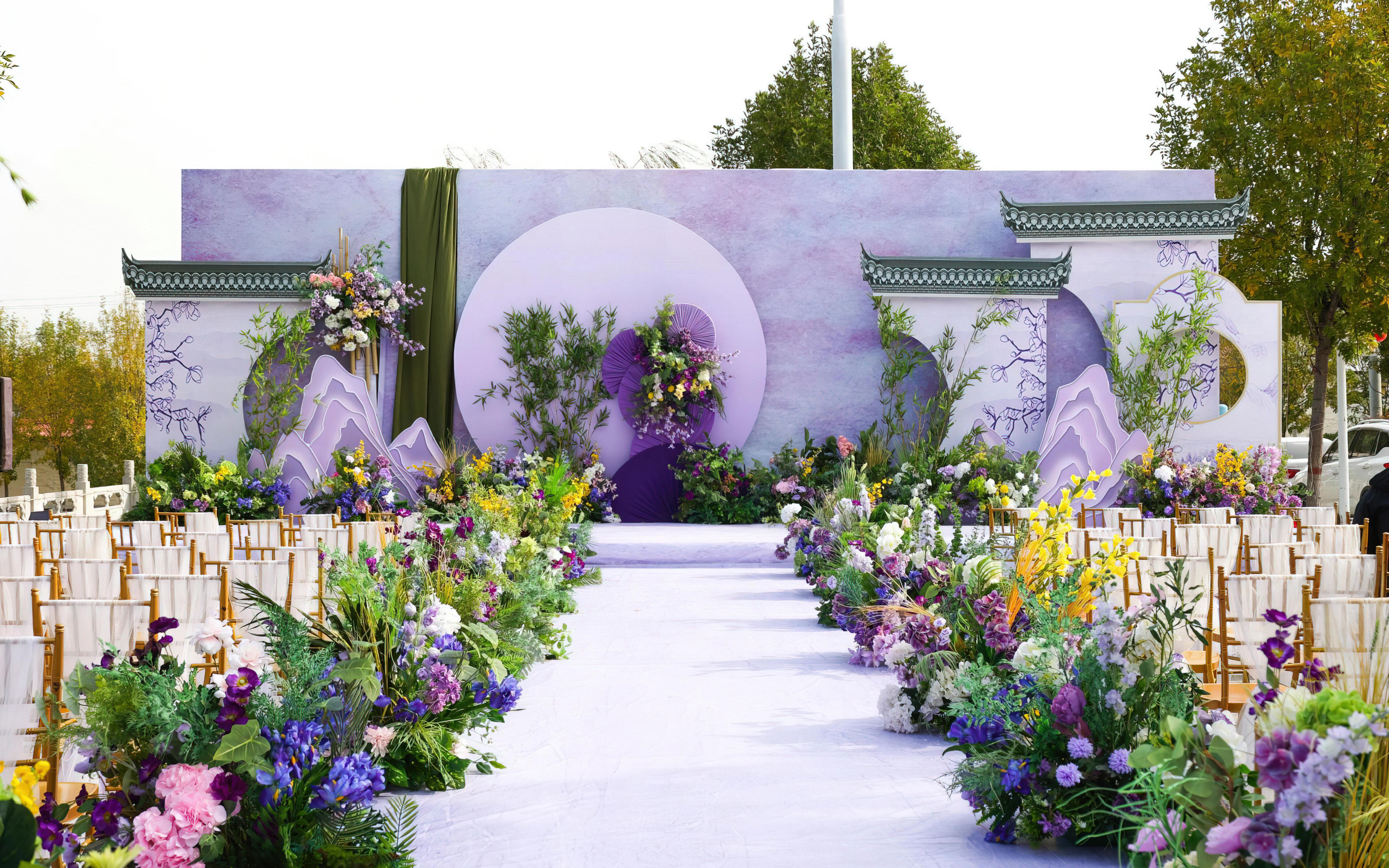 小预算农村婚礼现场