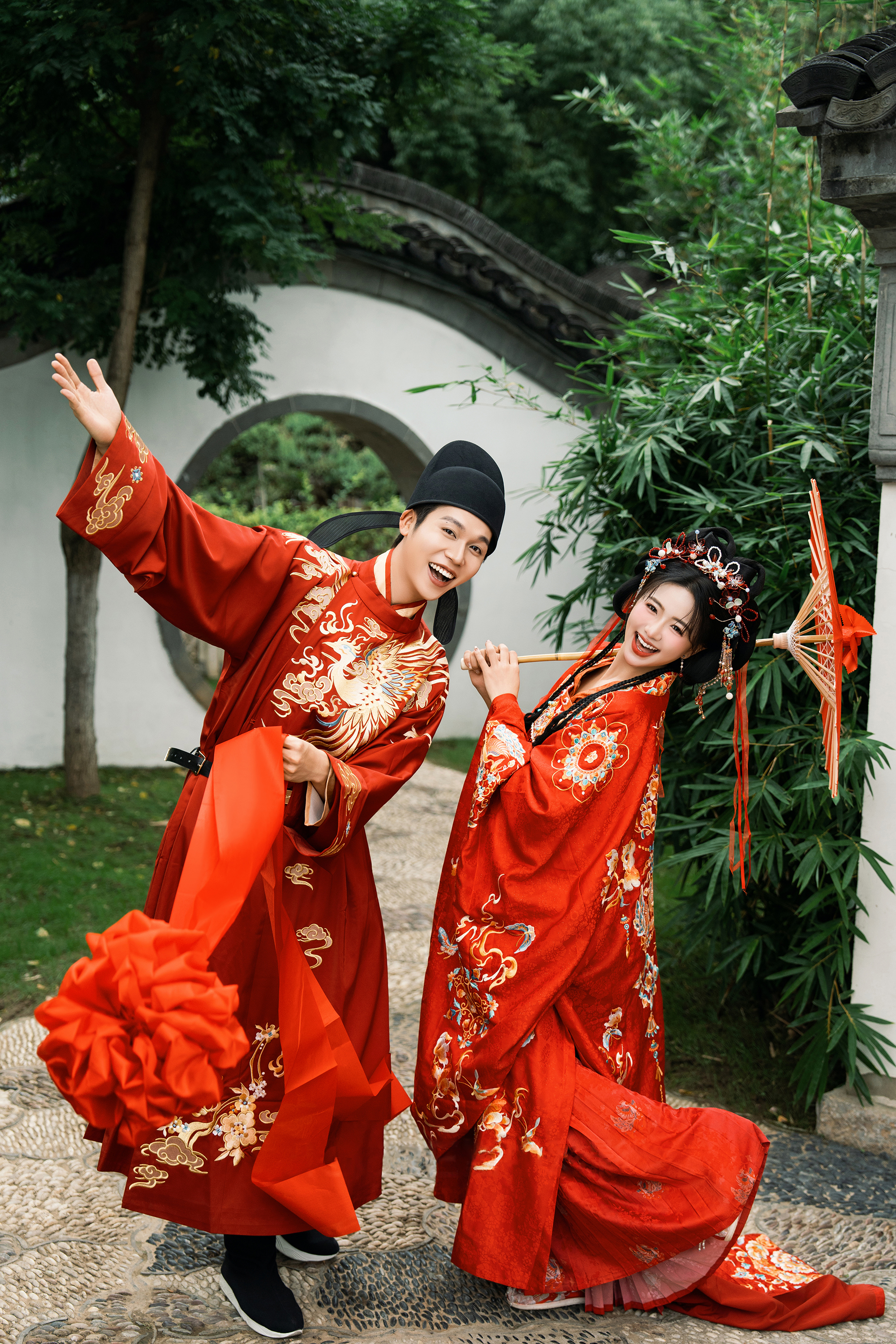 都给我去拍汉服婚照！在园林撒欢被夸爆了❤️