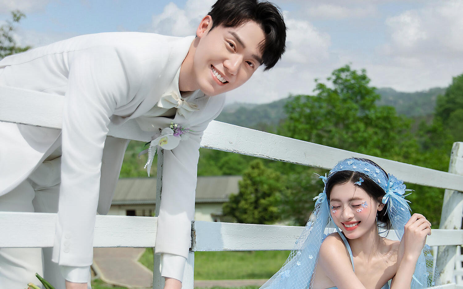 【這是什么仙品花神婚紗照呀！】