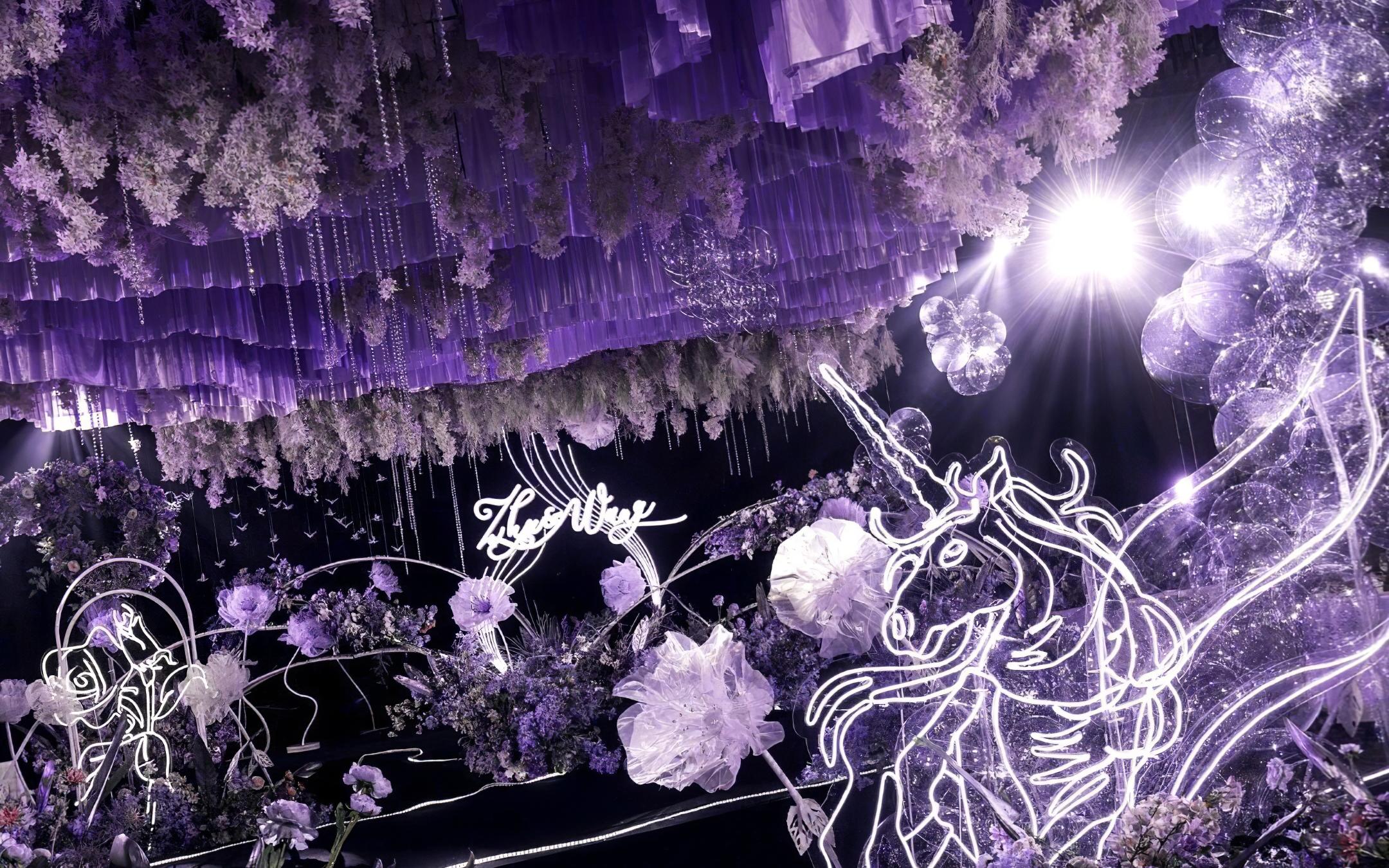 常州花海阁婚礼|紫色的婚礼,浪漫的爱情