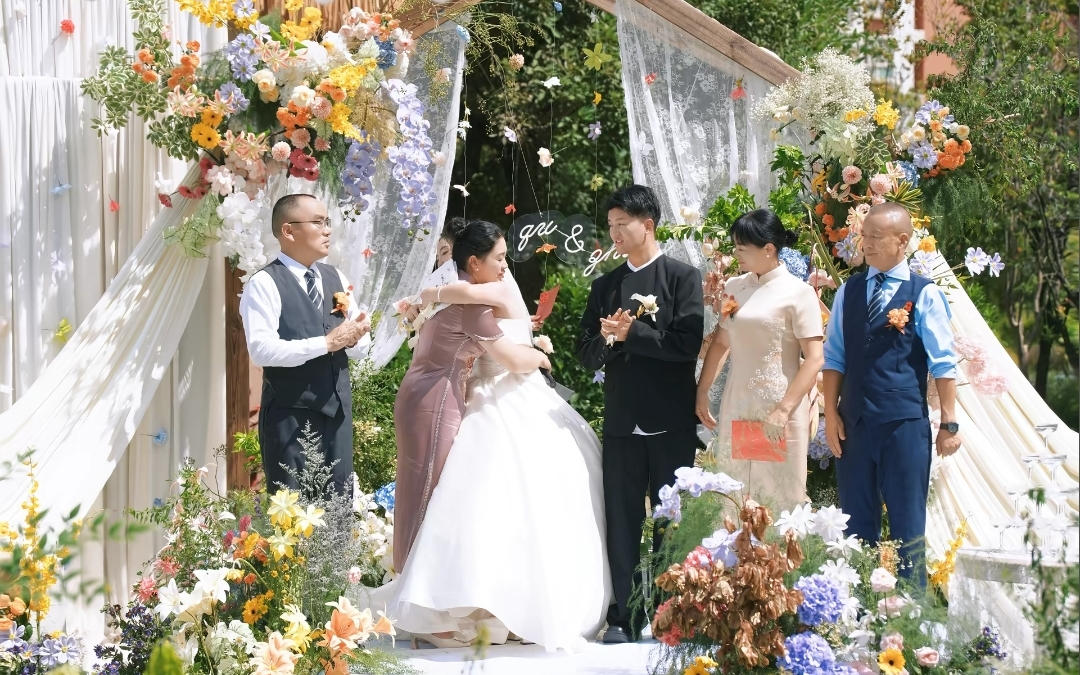 花園景致，浪漫戶外成婚
