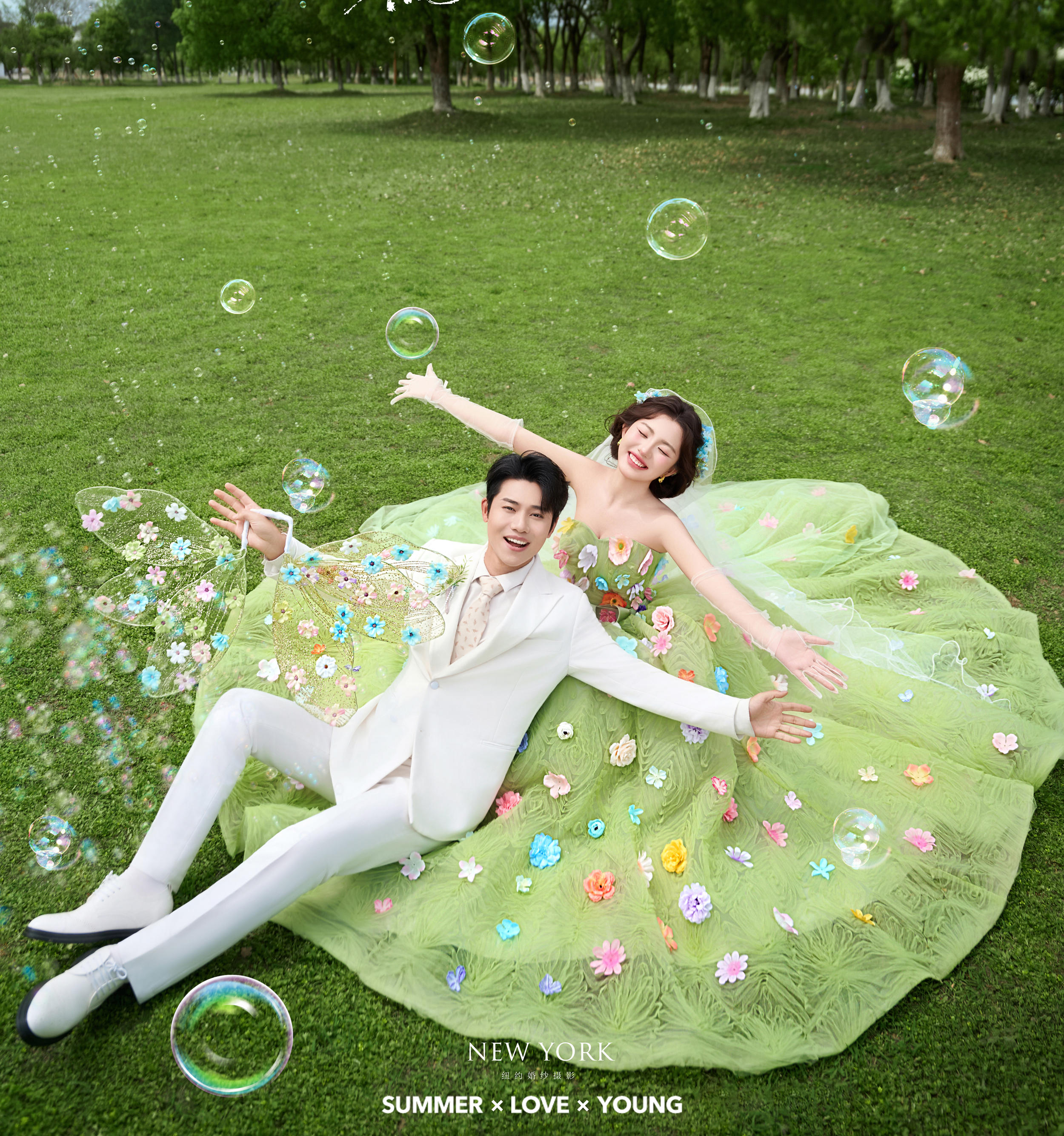 童話成真??把綠野仙蹤穿在身上的森系草坪婚紗照