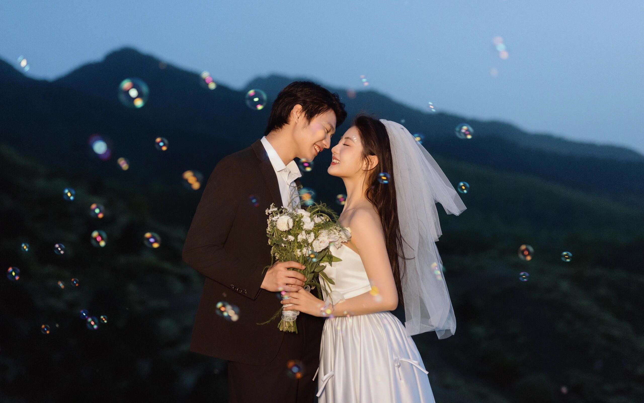 一组有生命力的婚纱照