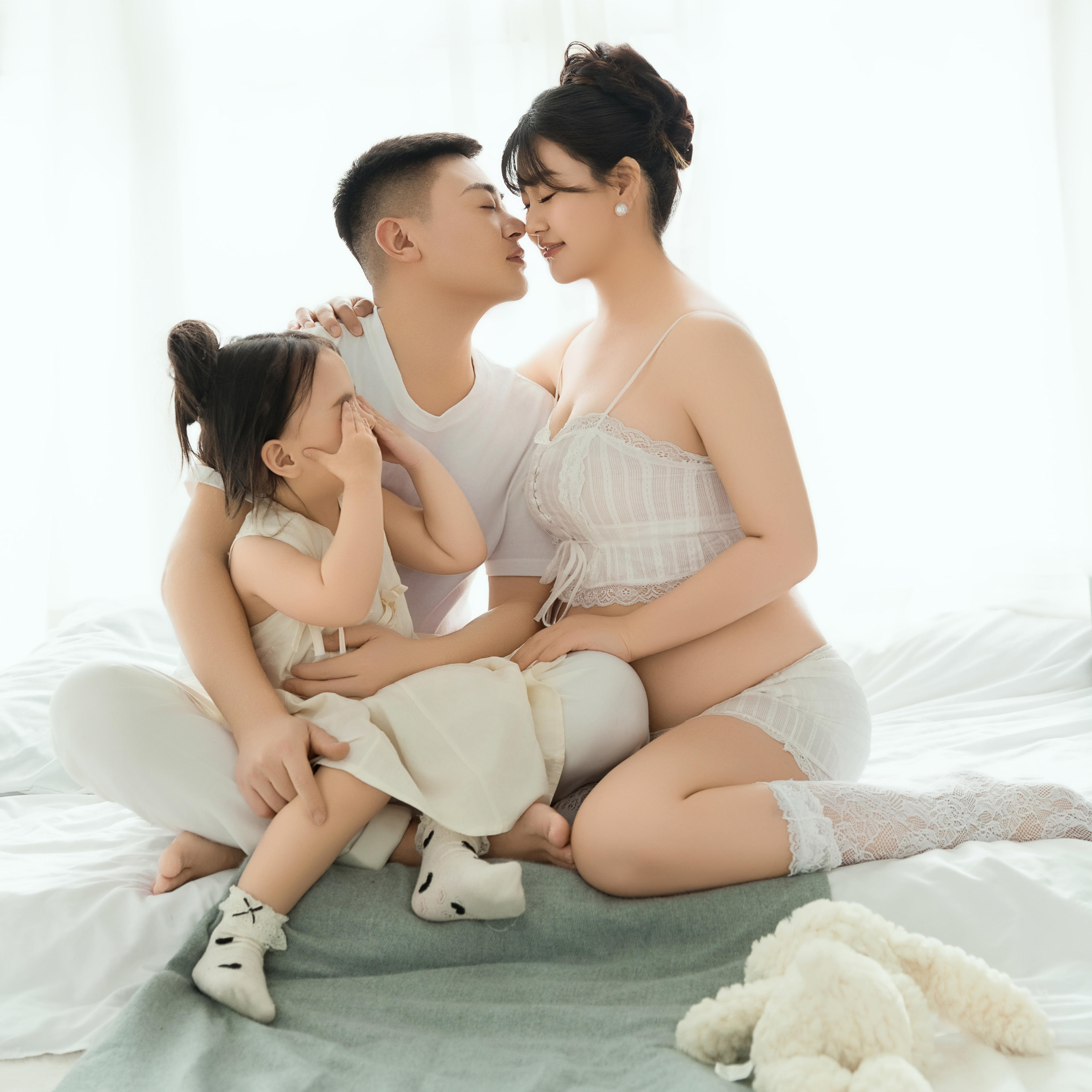 家居纪实孕妈照