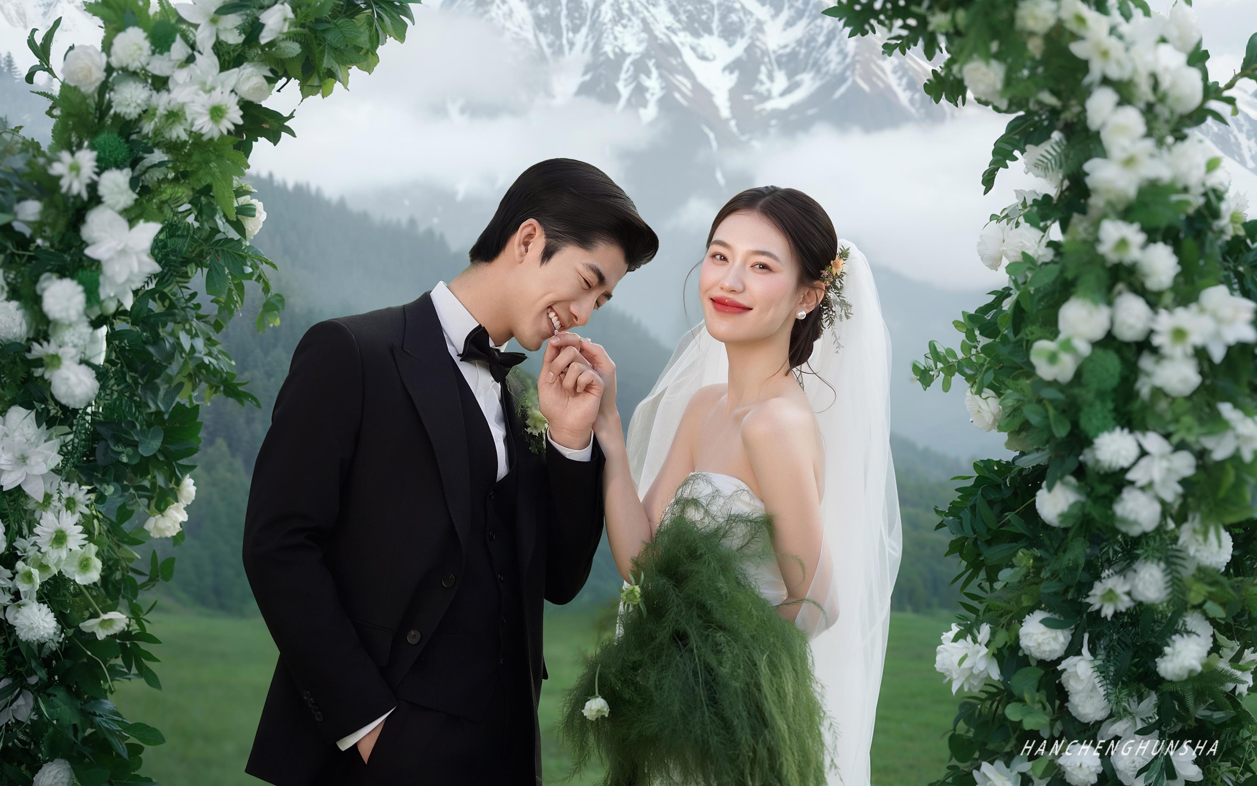 浪漫加倍💕我的婚纱照被拍成了目的地婚礼