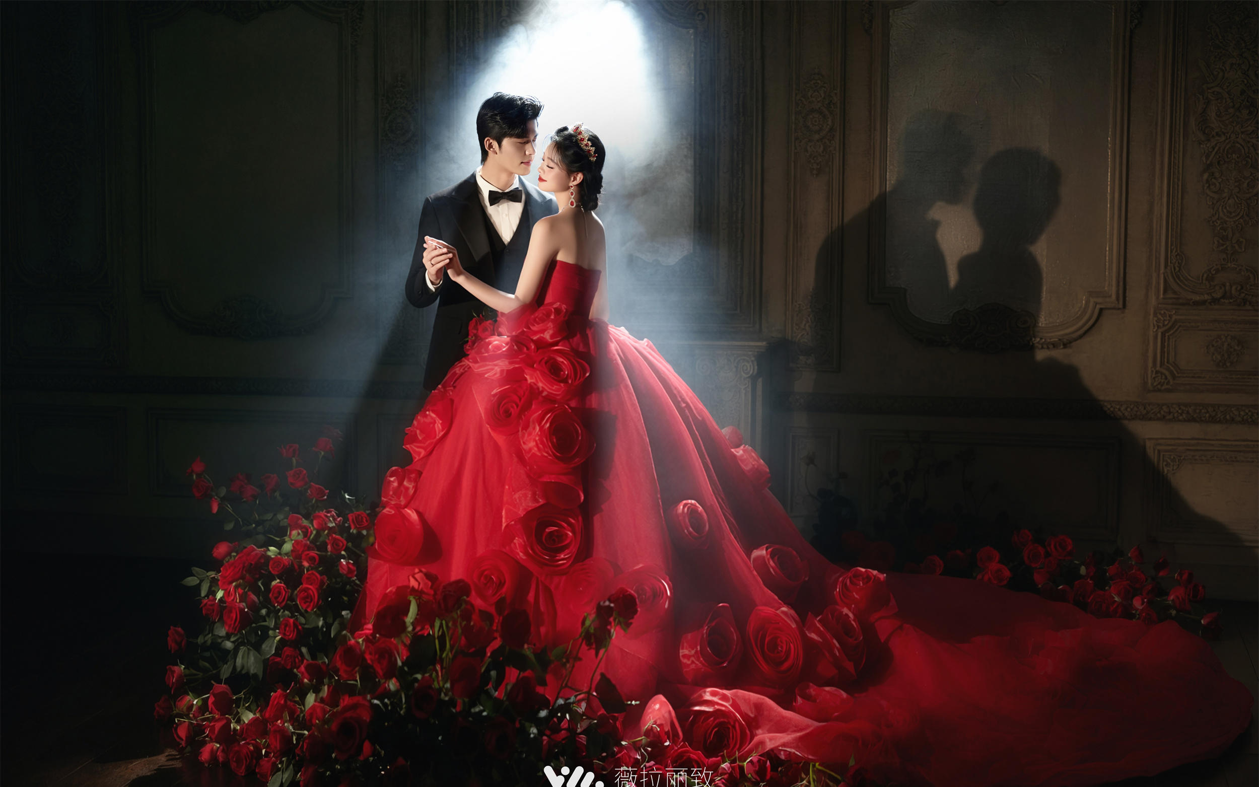 室内古堡婚纱照，美到心坎里的浪漫！