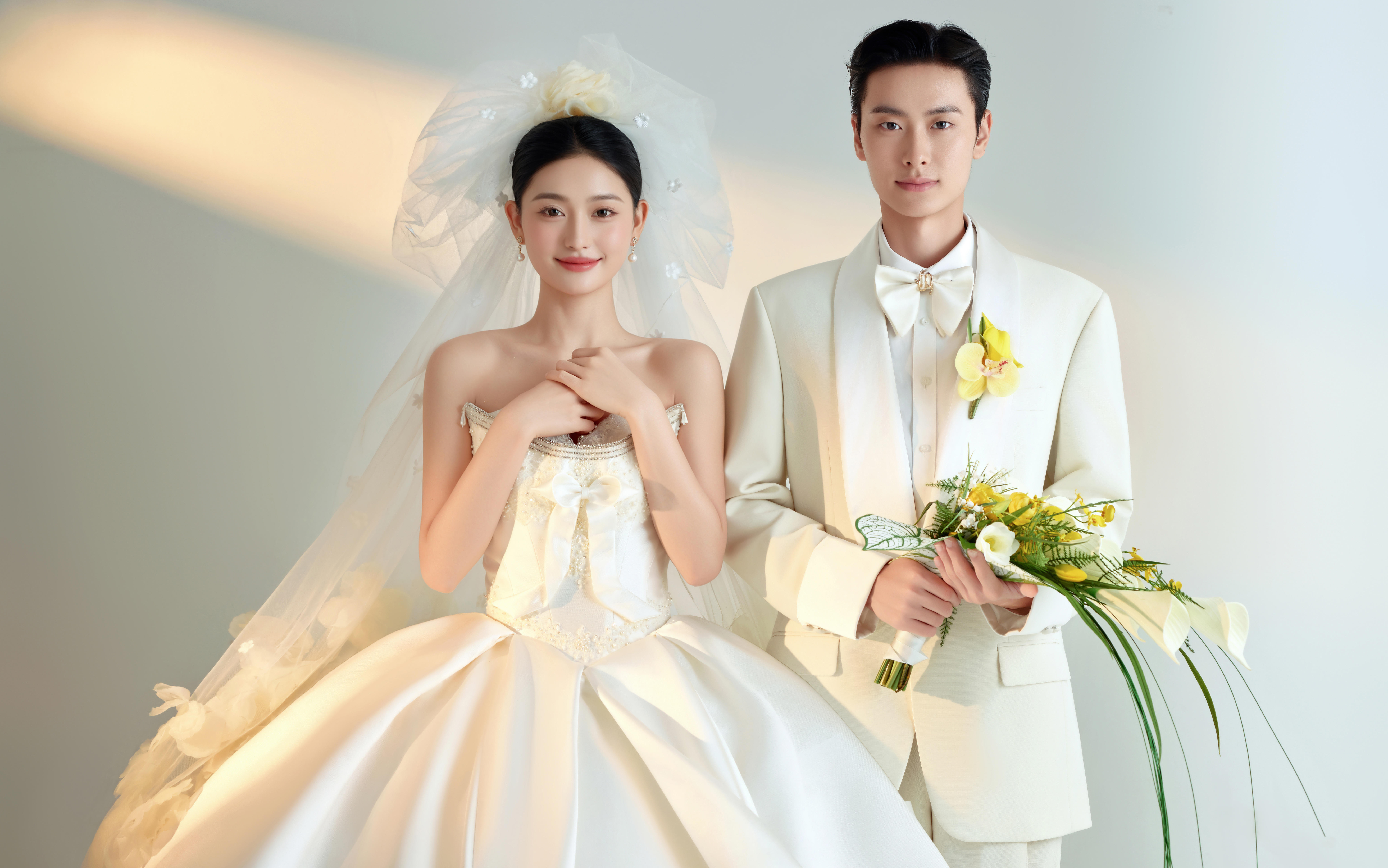 哇哦  極簡婚紗照滿足了對高級的需求