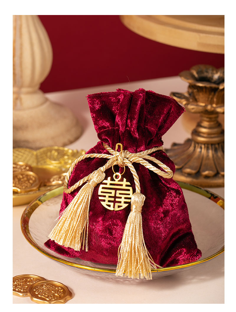 喜糖袋丝绒糖果皮袋