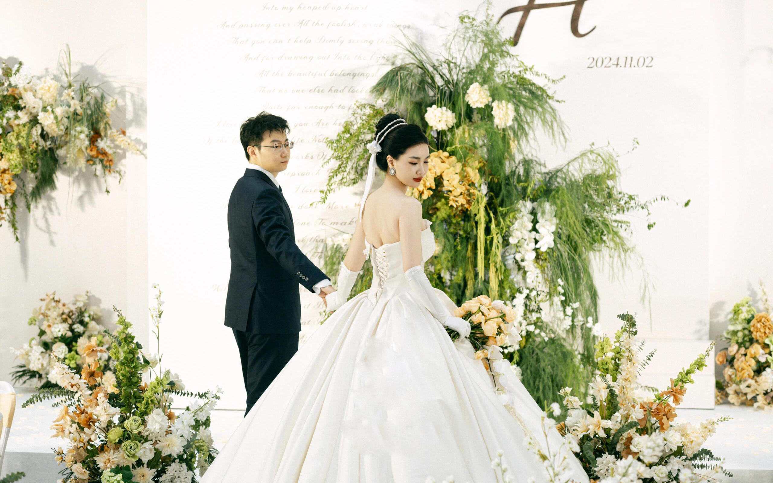  【蜜緣婚禮】簡約韓式白綠色婚禮