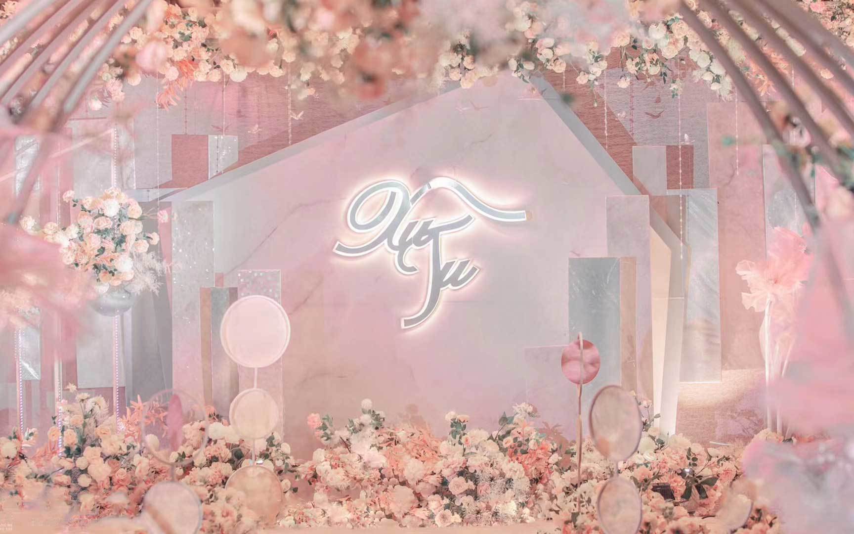 黑石婚礼丨谁还没有一颗粉粉的少女心呢