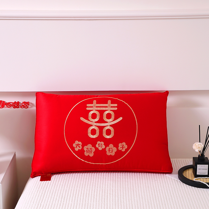 新款大红枕头婚庆枕芯