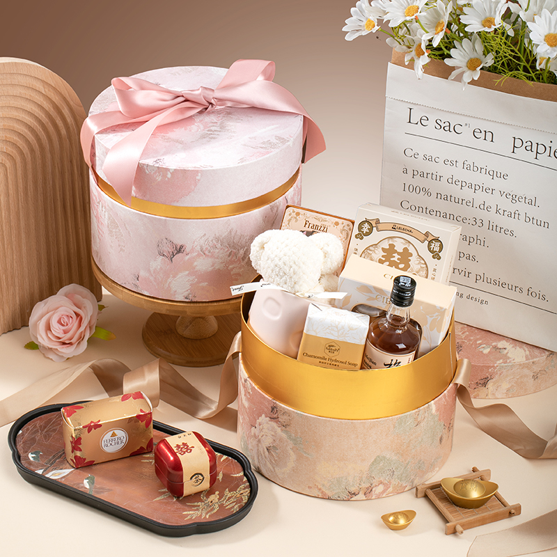 发泡纸圆盒系列 伴手礼女伴娘结婚送宾客回礼实用新婚回礼