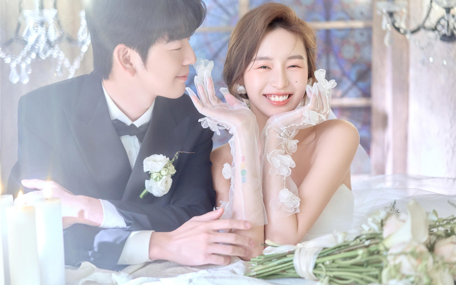 【西北龙摄影】韩式婚礼现场婚纱照