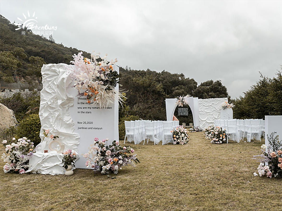 臻晴|户外仪式感白色系婚礼