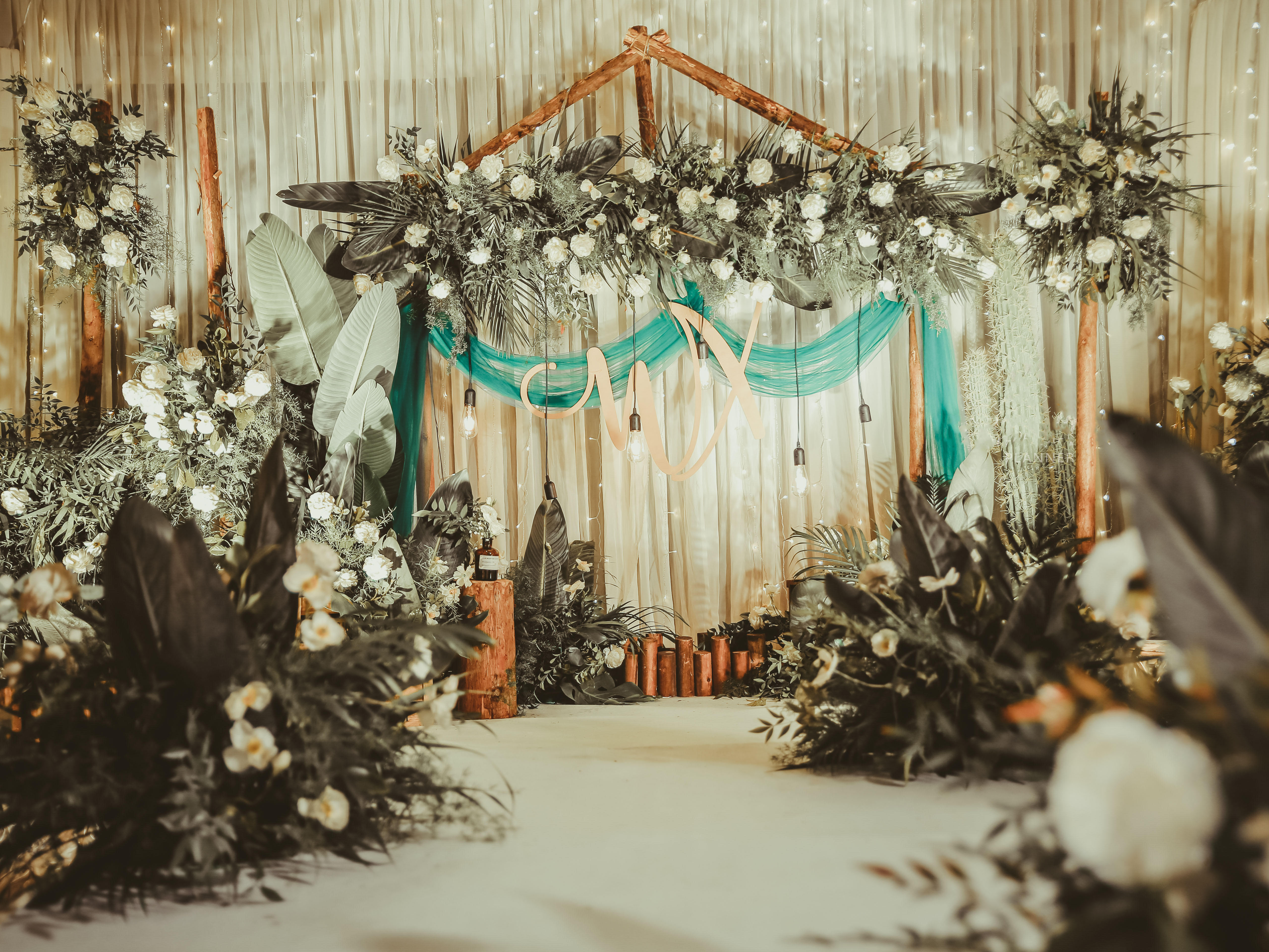 旺蒼時光印記婚紗婚慶綠色森系婚禮