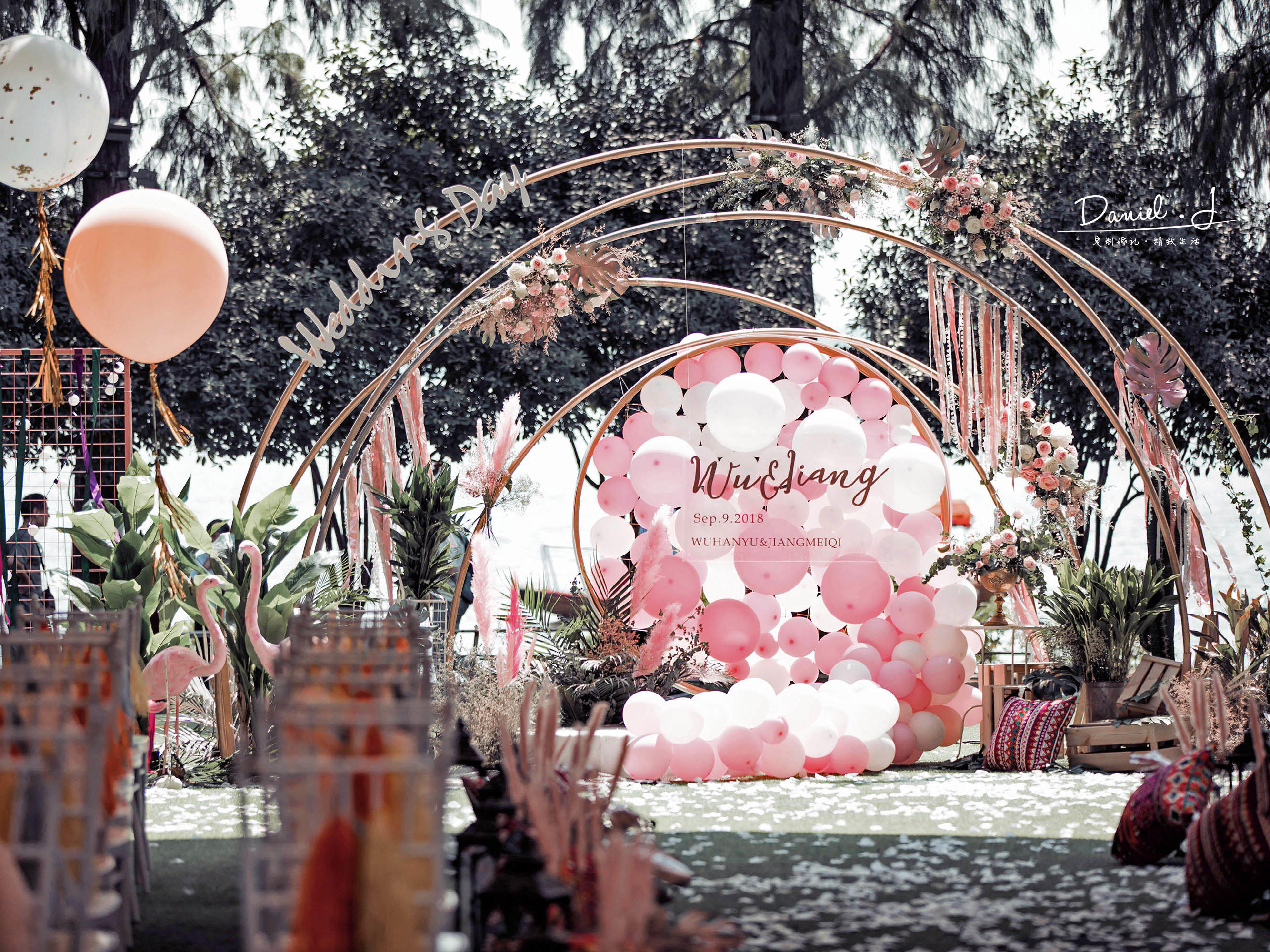 超少女心的粉红INS风小预算婚礼