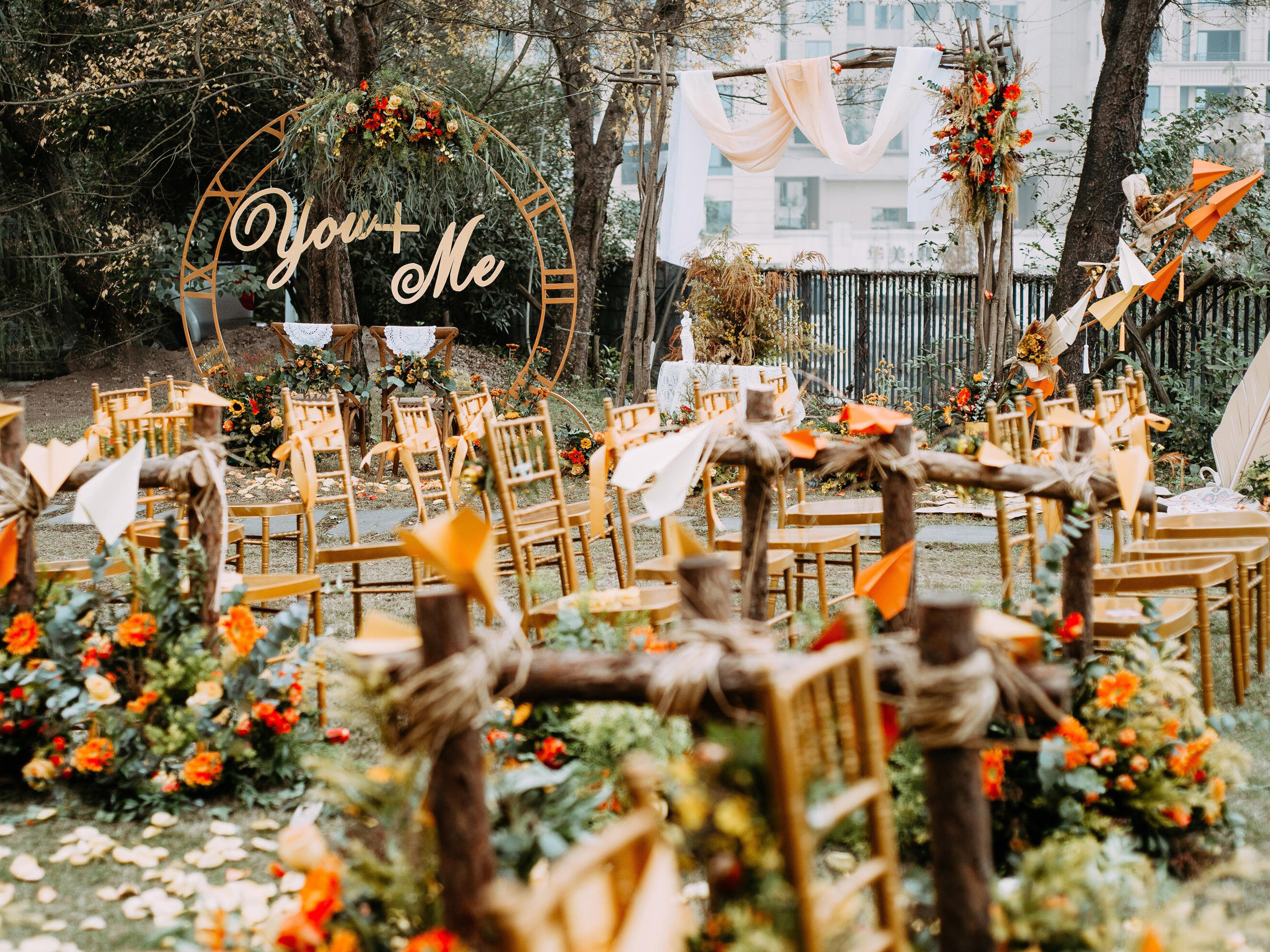 醒AWAKEN|橙色系户外超值婚礼