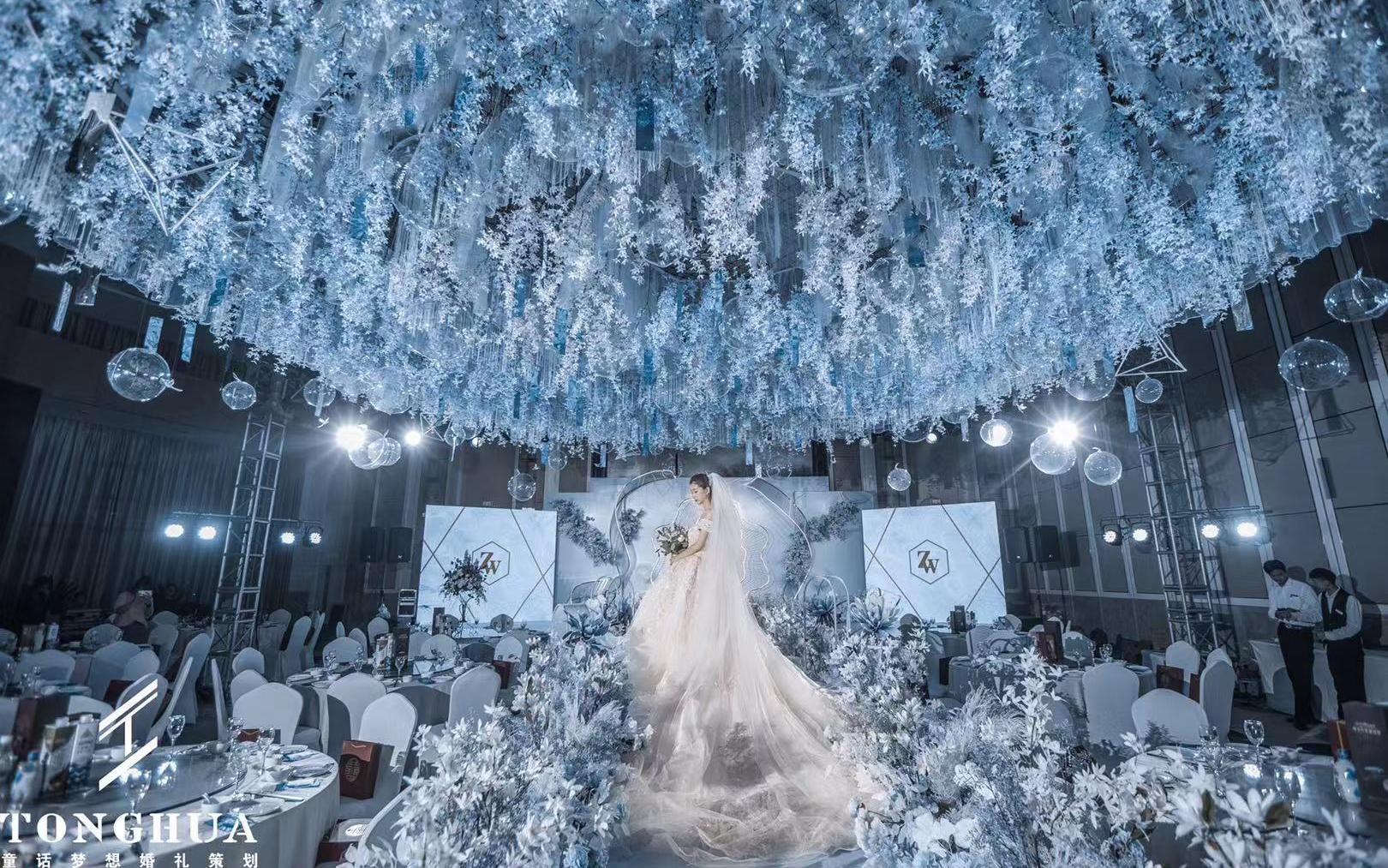 【倾城时光】雾霾蓝超浪漫欧式婚礼